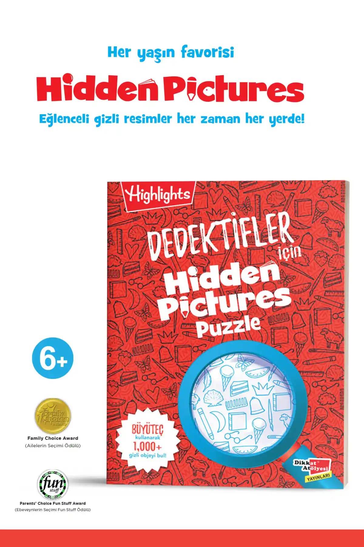 Çocuklar İçin Gizli Nesne Bulma Puzzle Kitabı Dikkat ve Gözlem Becerilerini Geliştirir