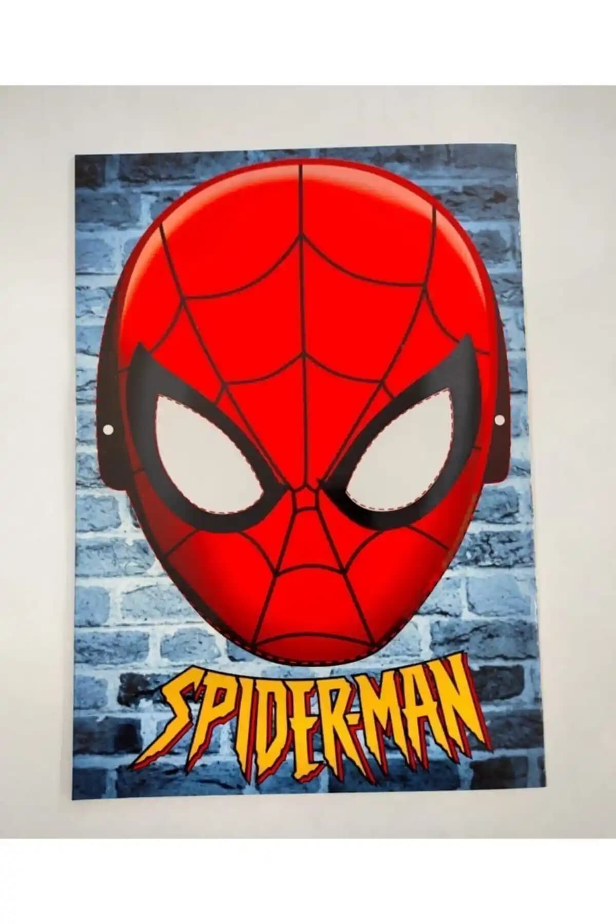 Çocuklar İçin Örümcek Adam Boyama Kitabı ve Maske Seti Eğlenceli Yaratıcı Aktivite