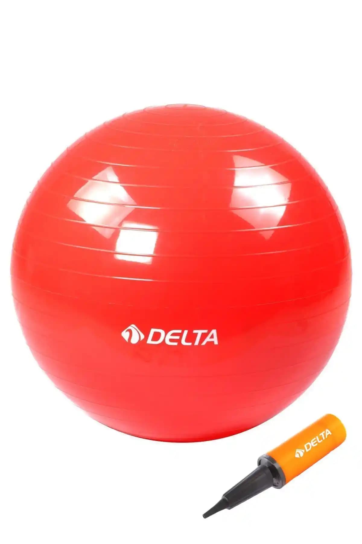 Delta 55 Cm Deluxe Pilates Topu ve Pompa Seti ile Evde Sağlıklı Egzersizler