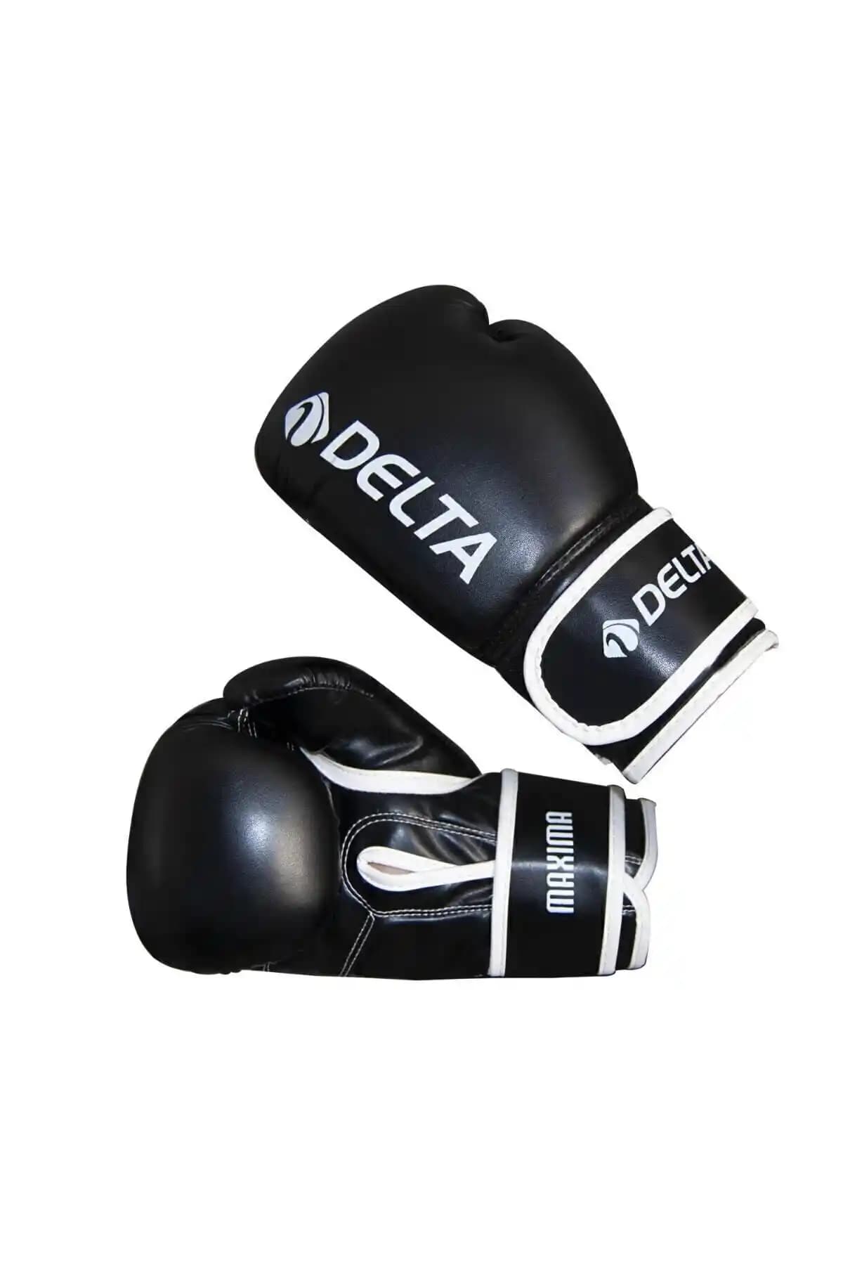 Delta Siyah Maxima Deluxe Pu Dura-Strong Boks Eldiveni: Dayanıklı ve Konforlu Spor Ekipmanı