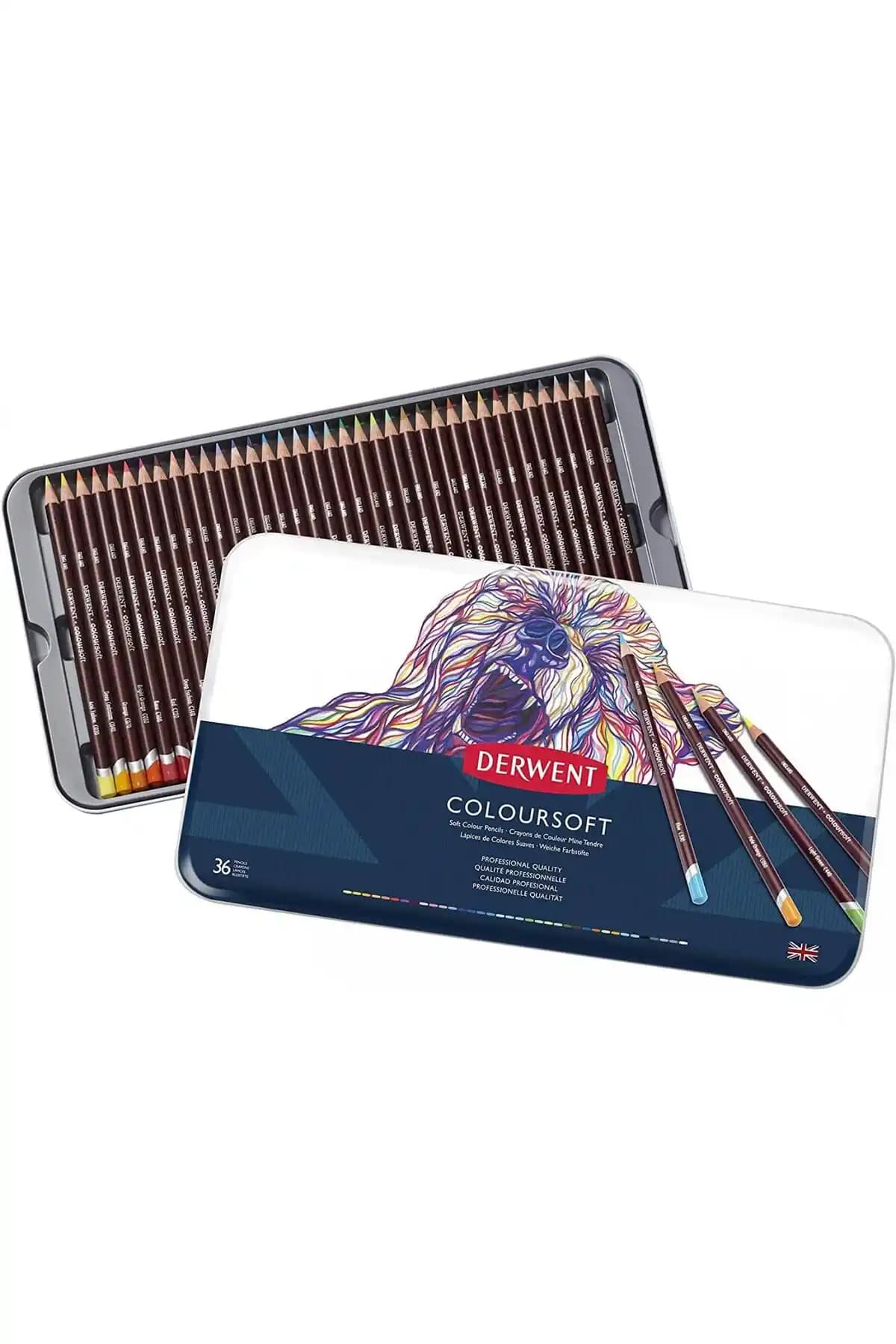Derwent Coloursoft 36'lı Kuru Boya Kalem Seti ile Yaratıcılığınızı Geliştirin