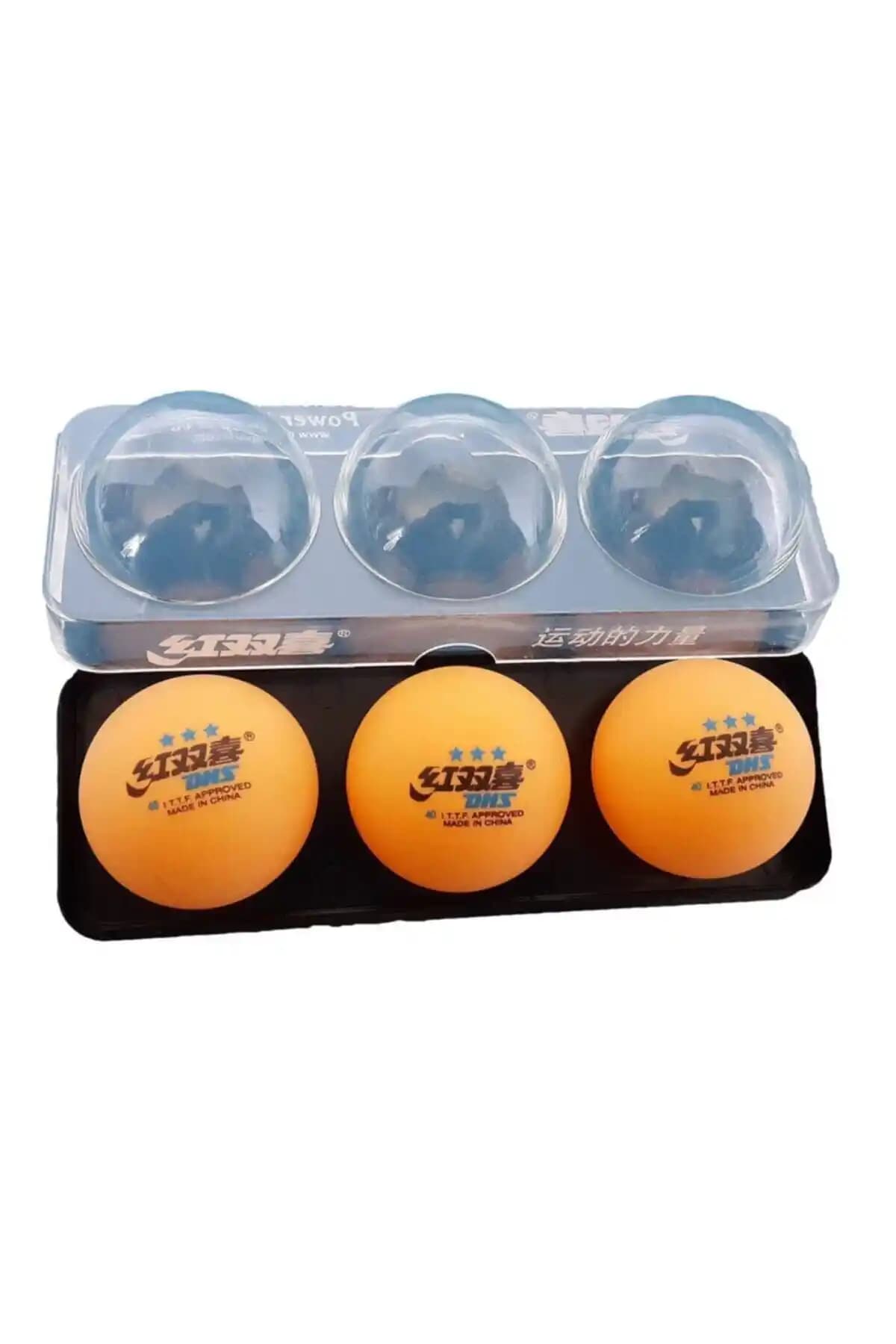 DHS Giftoomsport Turuncu Renk Masa Tenisi Topu Yüksek Performans ve Dayanıklılık