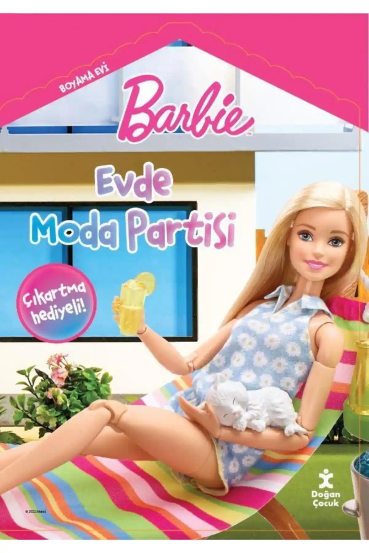Doğan Egmont Barbie Boyama Evi Evde Moda Partisi Çocuklar İçin Eğitici ve Yaratıcı Etkinlik Kitabı