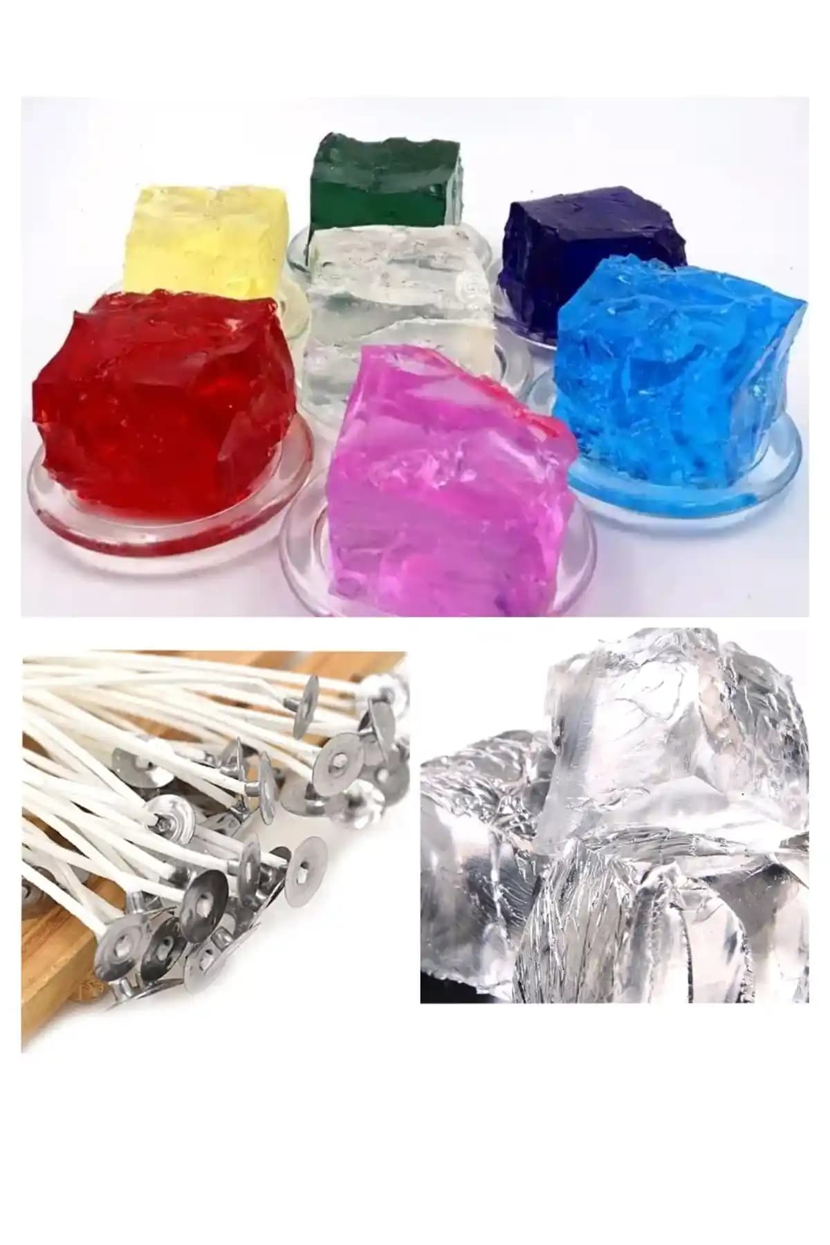 Doğan Mum Jel Mum 500 Gr Renkli ve Dekoratif Kullanım İçin Uygun Mum