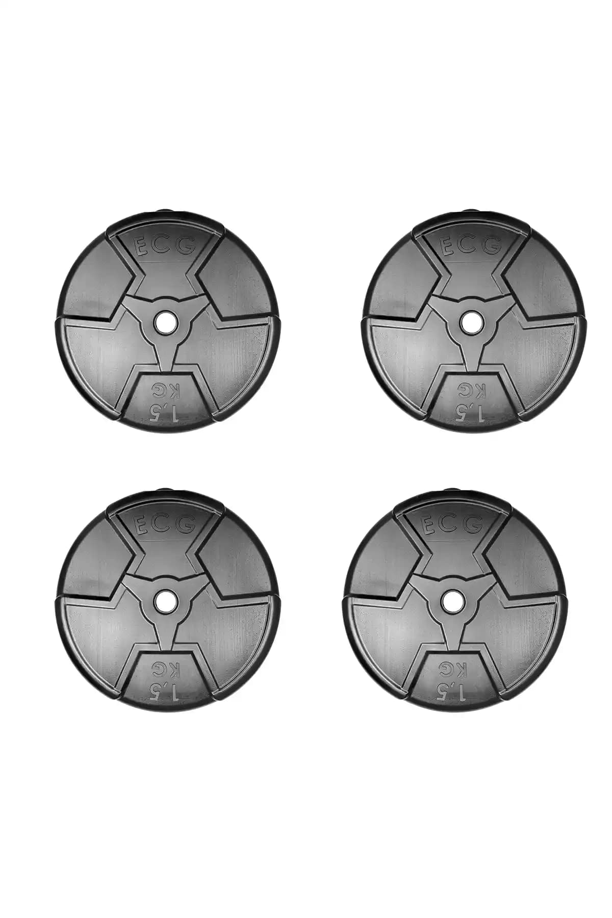 ECG Spor Özel Seri 1.5 Kg Siyah Plaka Dayanıklı ve Estetik Spor Ekipmanı