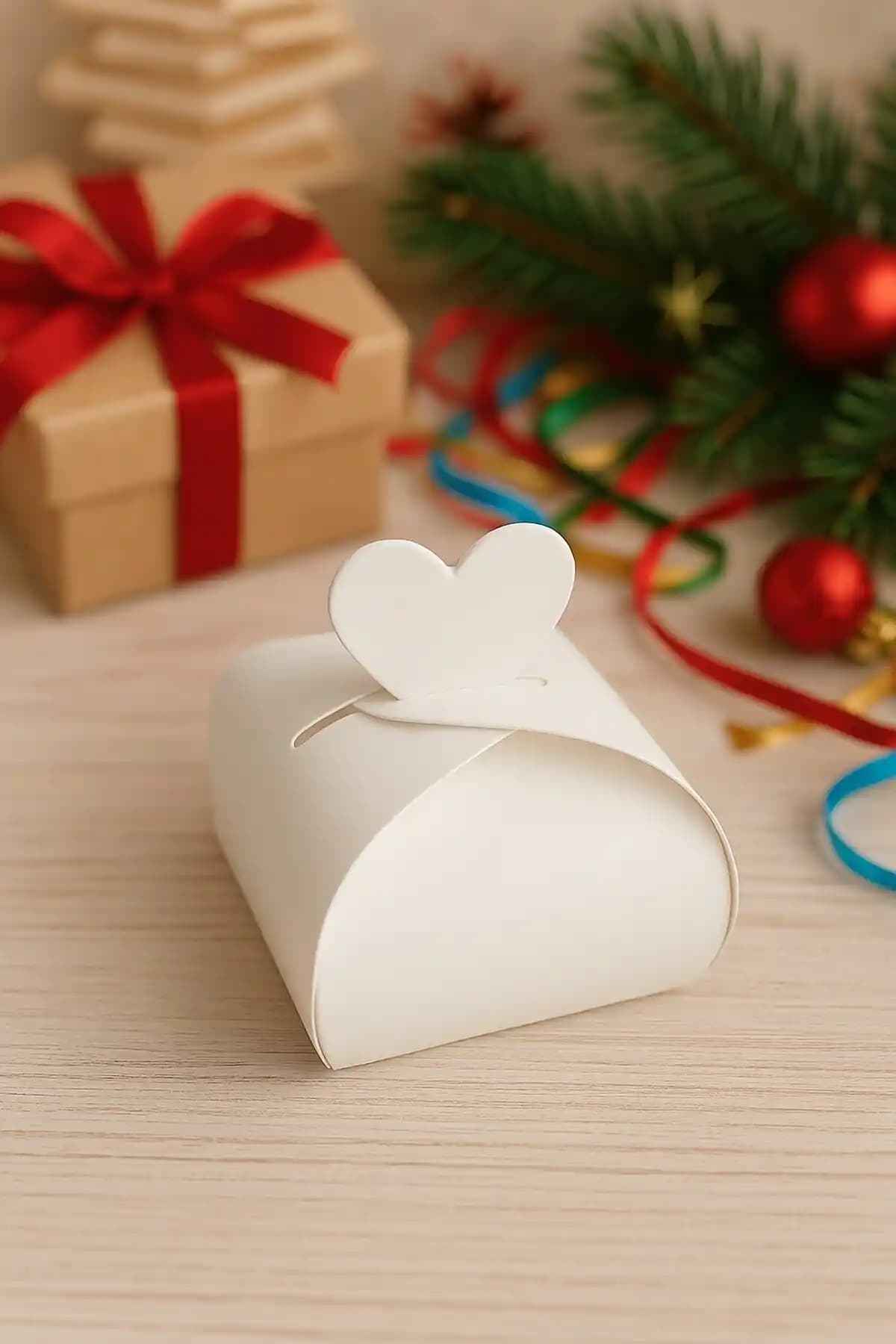 Emtory Home 50 Adet Beyaz Lokum Kutusu Geleneksel Tatlı Sunumu ve Hediye Seçenekleri