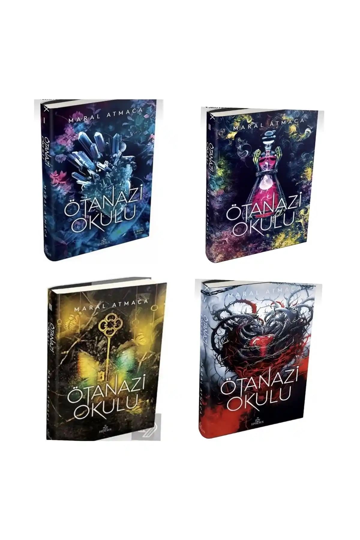 Ephesus Yayınları Ötanazi Okulu 1-2-3-4 Ciltli Set Gençlik Romanları 2023 Basımı