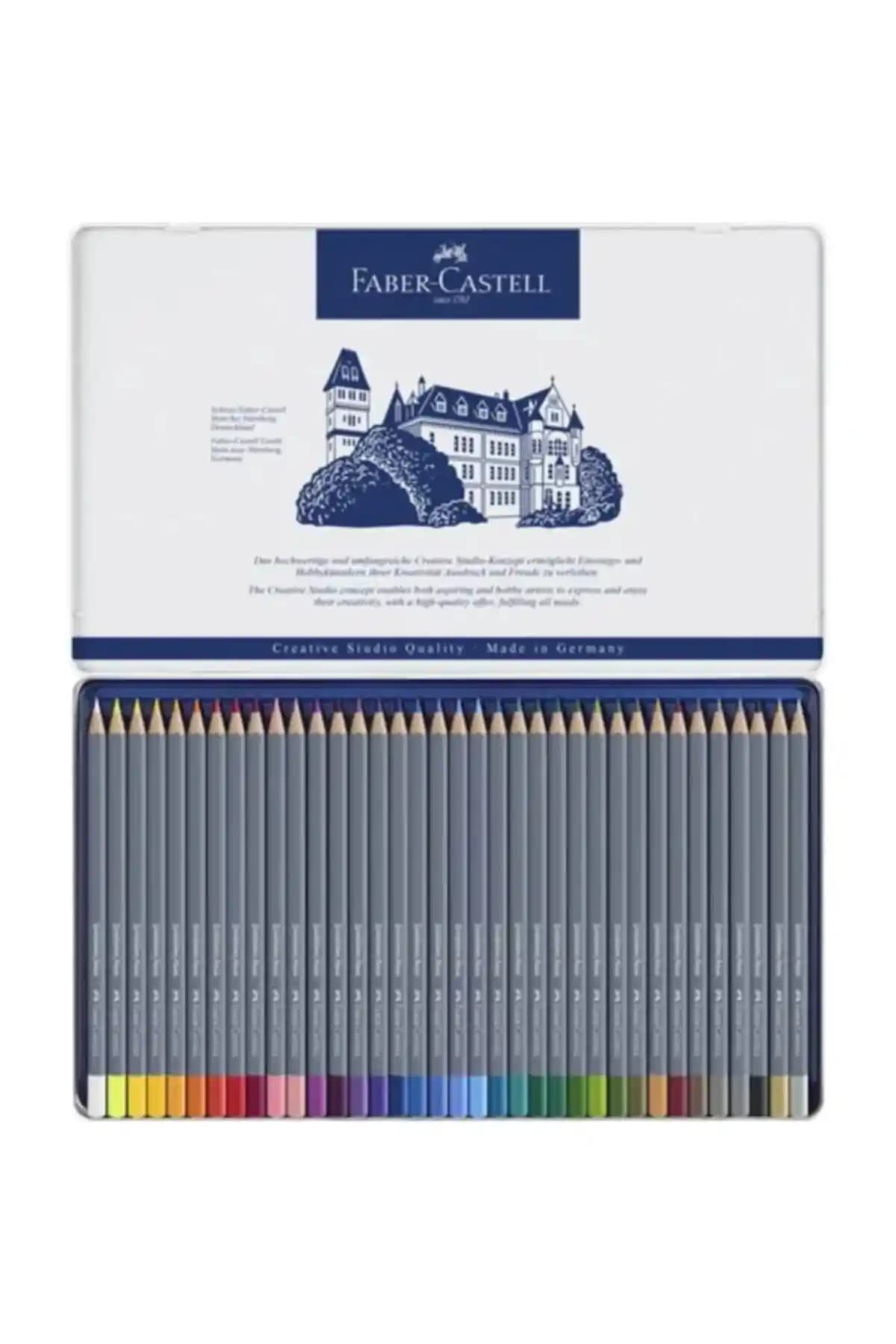 Faber Castell Goldfaber Aquarell Kuru Boya Seti 36 Renkli Profesyonel Sanat Malzemeleri