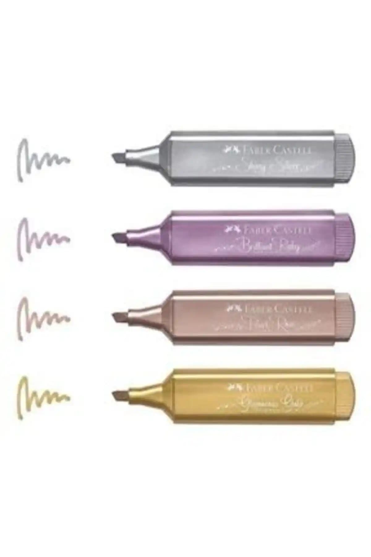 Faber Castell Textiler 46 Metalik Fosforlu Kalemler Renkli ve Çok Yönlü Sanat Malzemeleri