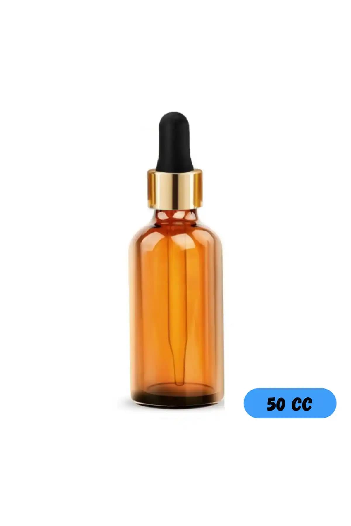 GALENİK Amber Cam Şişe 50ml Cam Damlalıklı Estetik ve Fonksiyonel Tasarım