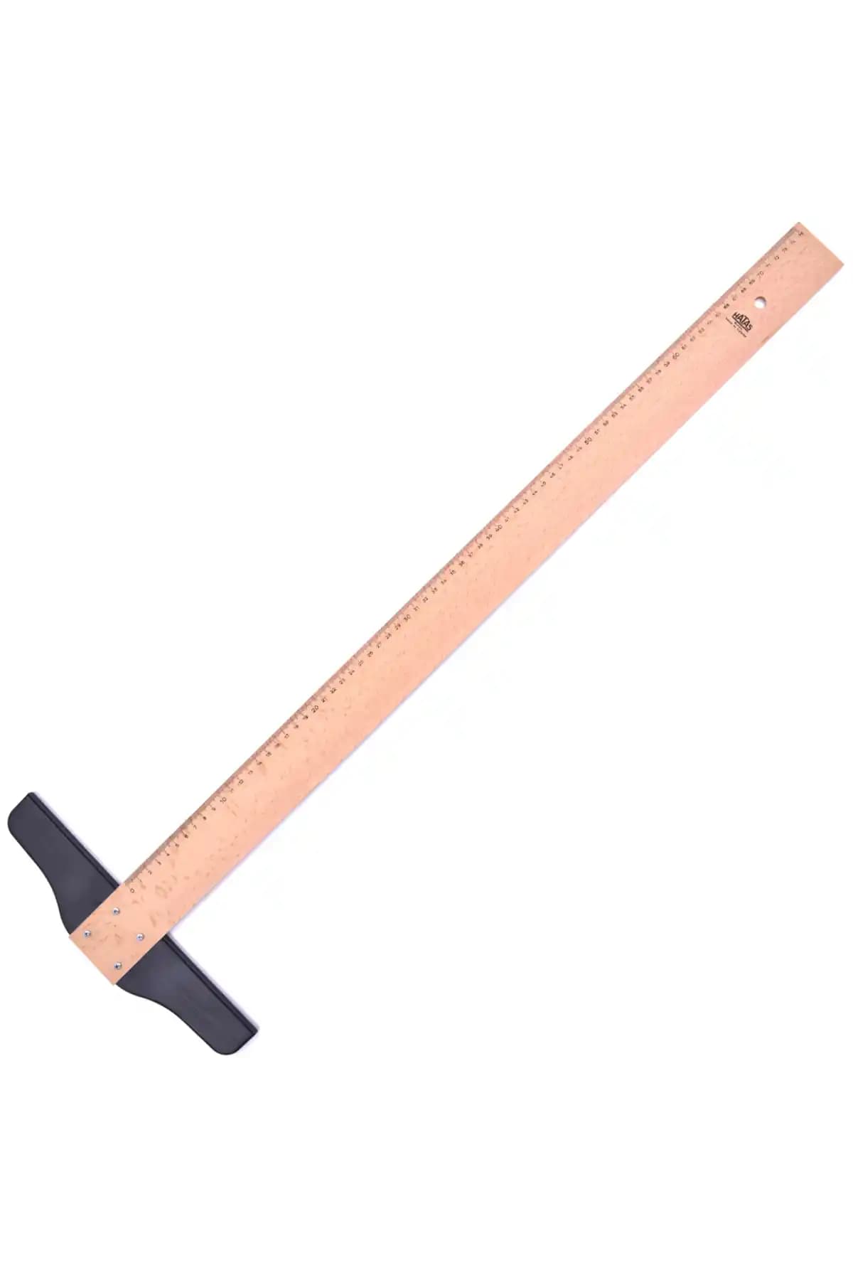 Genel Markalar 01010 Tekniker Tahta T Cetveli 75 cm dayanıklı ve hassas ölçüm aracı