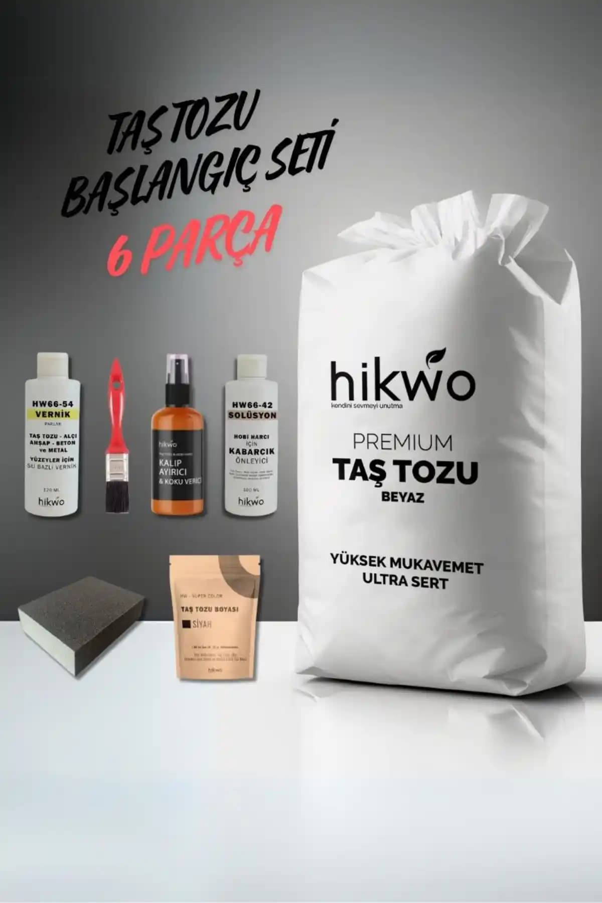 Hikwo Taş Tozu Başlangıç Seti 10 KG: Doğal ve Çok Amaçlı Hobi Malzemesi Tanıtımı