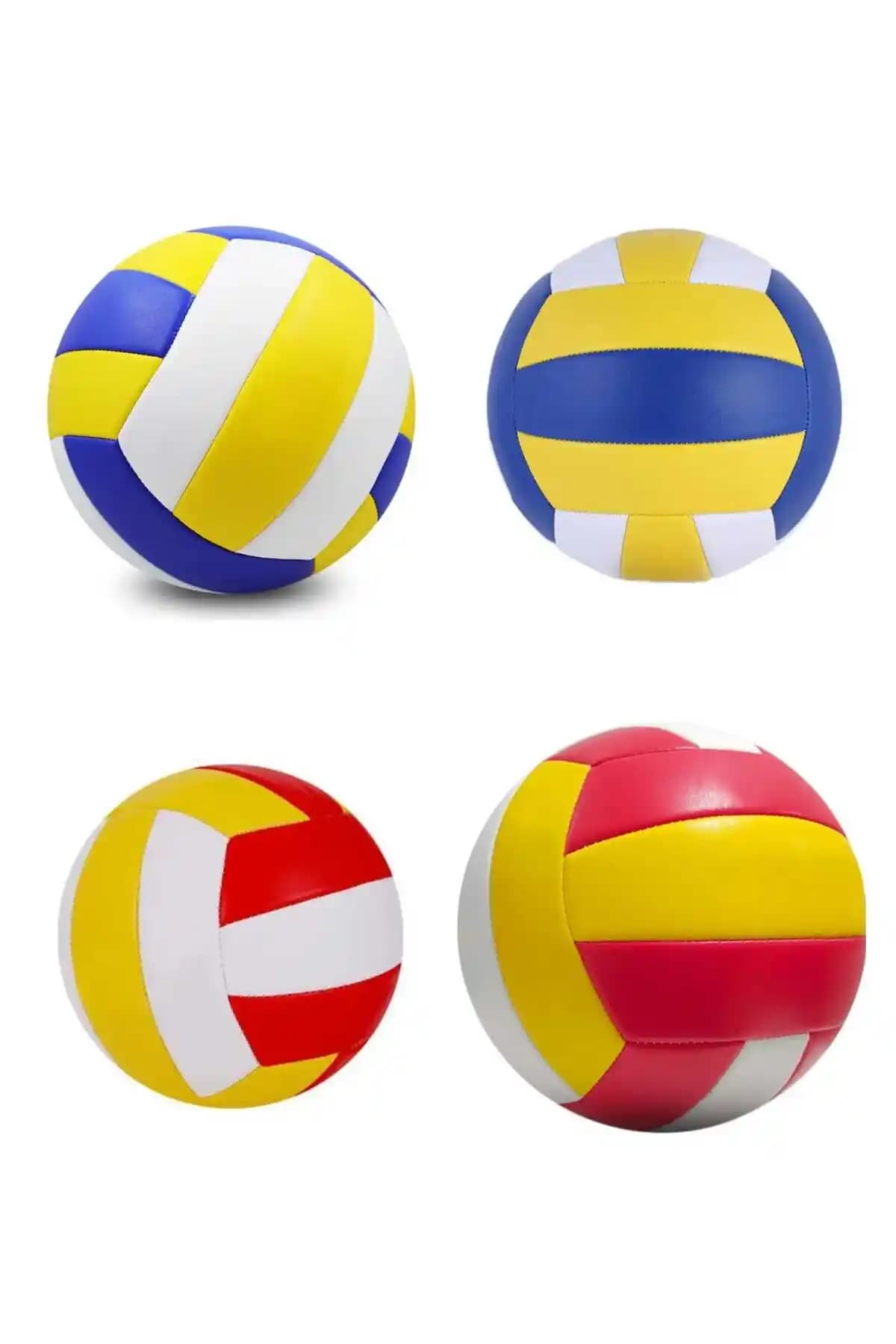 Hisar Marka Çok Renkli Dikişli Voleybol Topu Yüksek Kalite ve Dayanıklılık