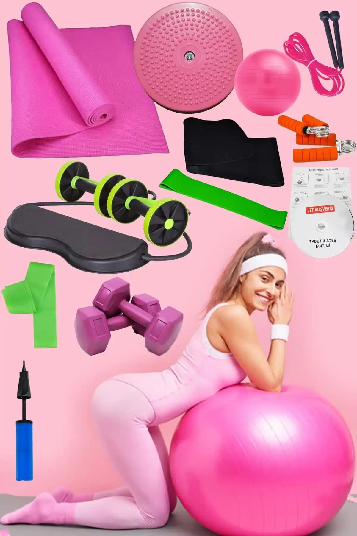 Jet 14 Lü Pilates Topu Seti ile Çok Yönlü ve Etkili Evde Spor Deneyimi