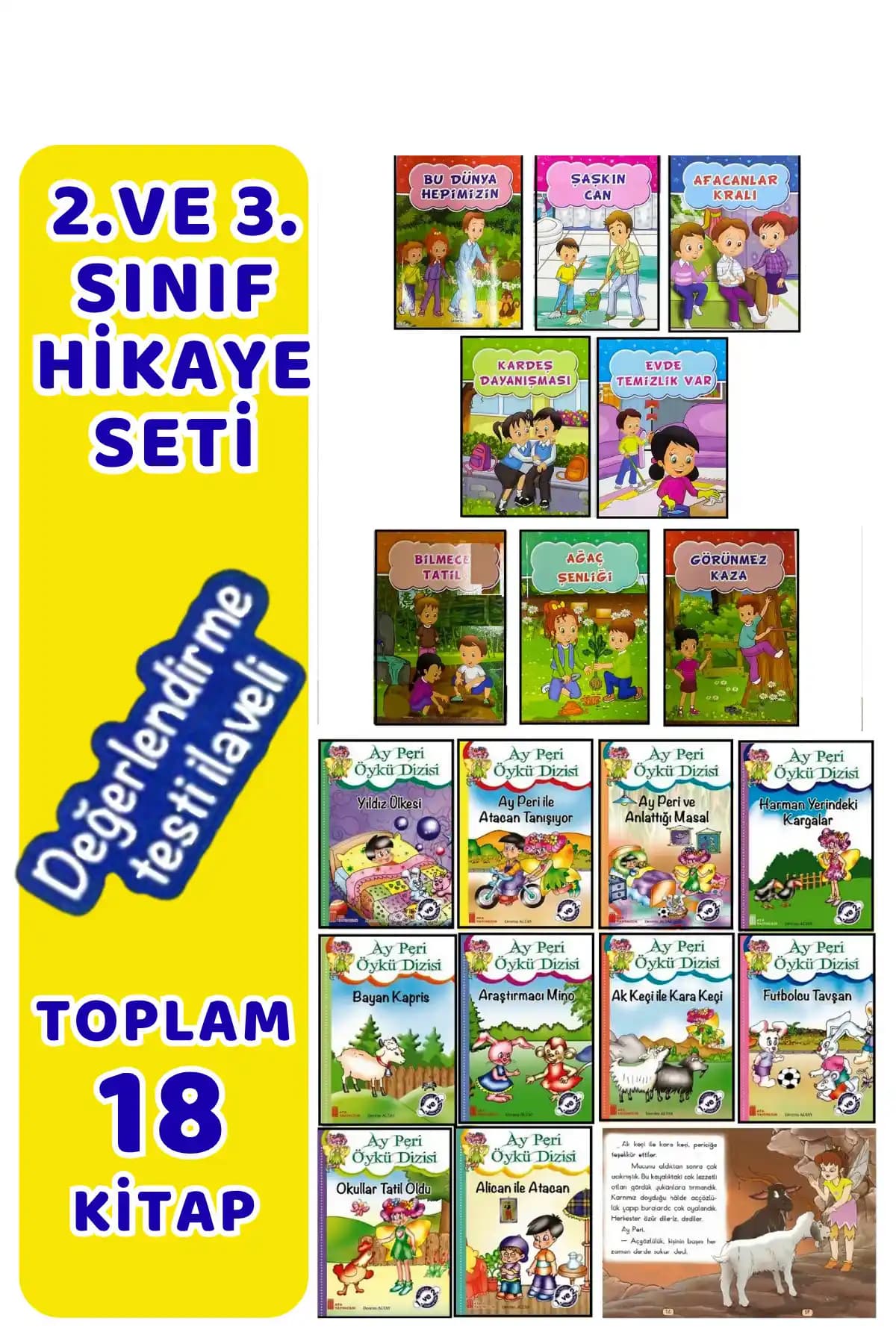 KBY 2.3. Sınıflar İçin Hikaye Seti Çocuklar İçin Eğlenceli ve Eğitici Kitaplar