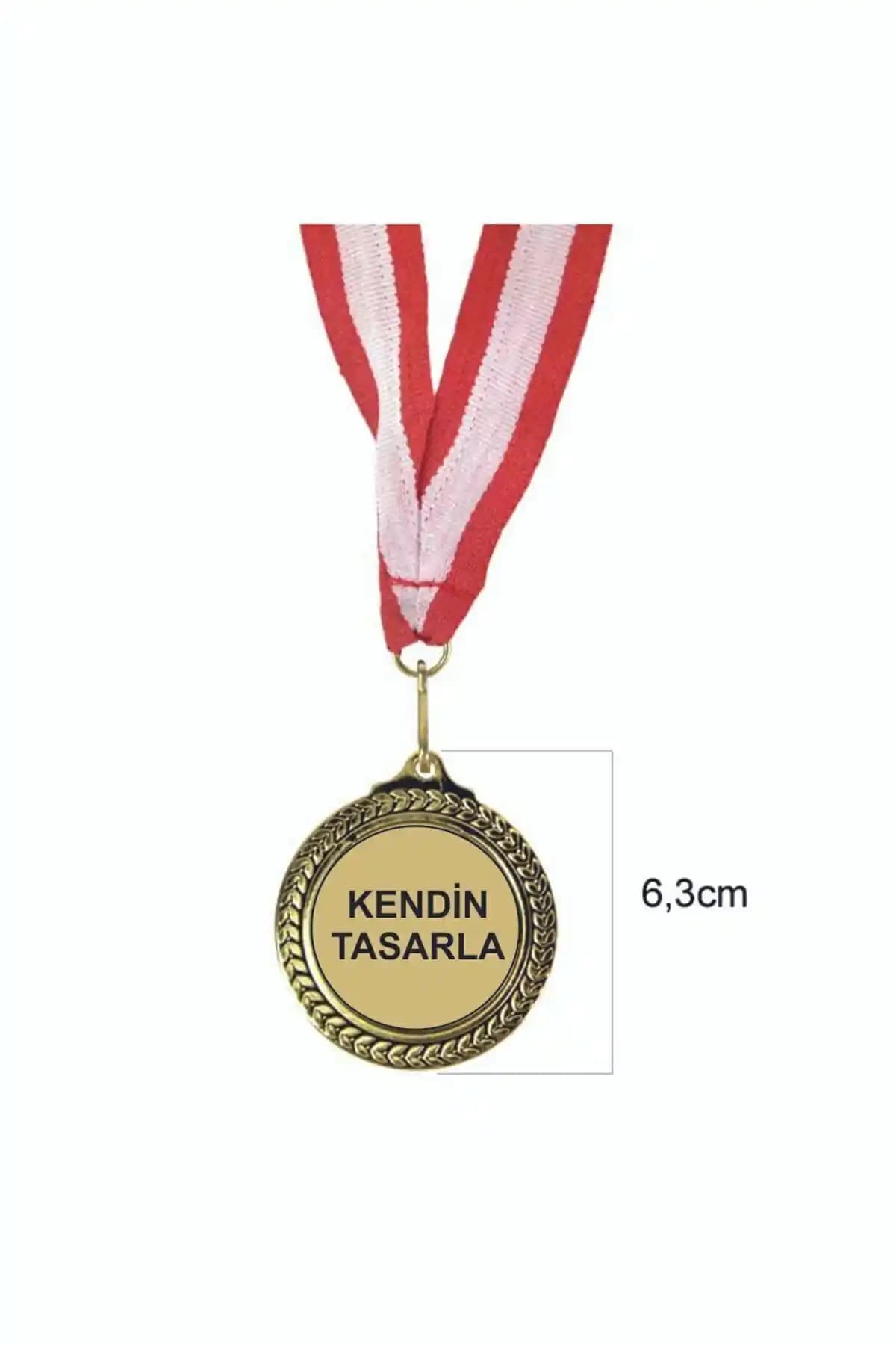 Kişiye Özel Baskılı Madalya Gold Türkiye Menşei Zarif ve Dayanıklı Tasarım