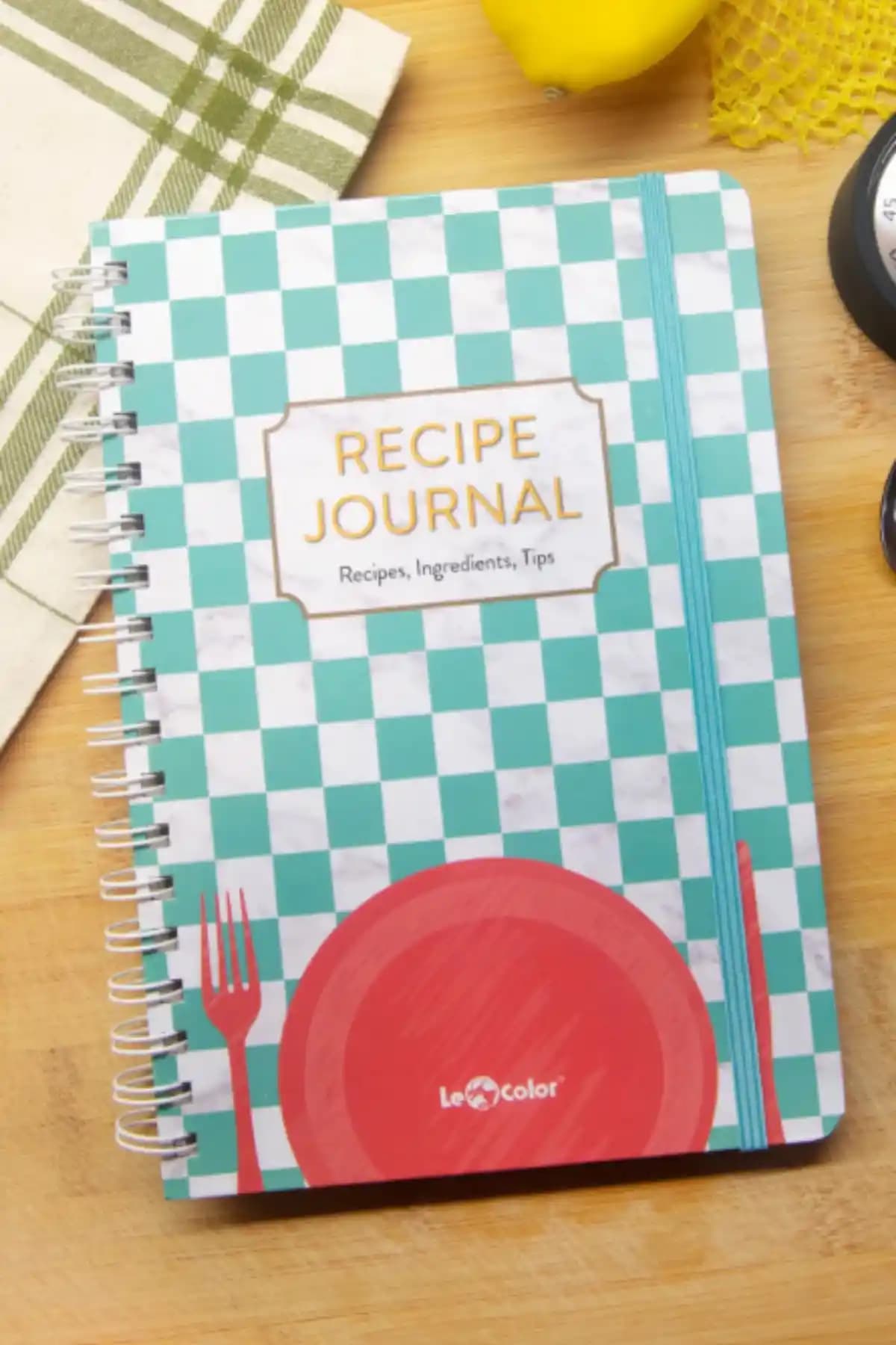 Le Color Spiralli Yemek Tarif Defteri Mint Renkli ve Dayanıklı Tasarımıyla Mutfaklar İçin Ideal