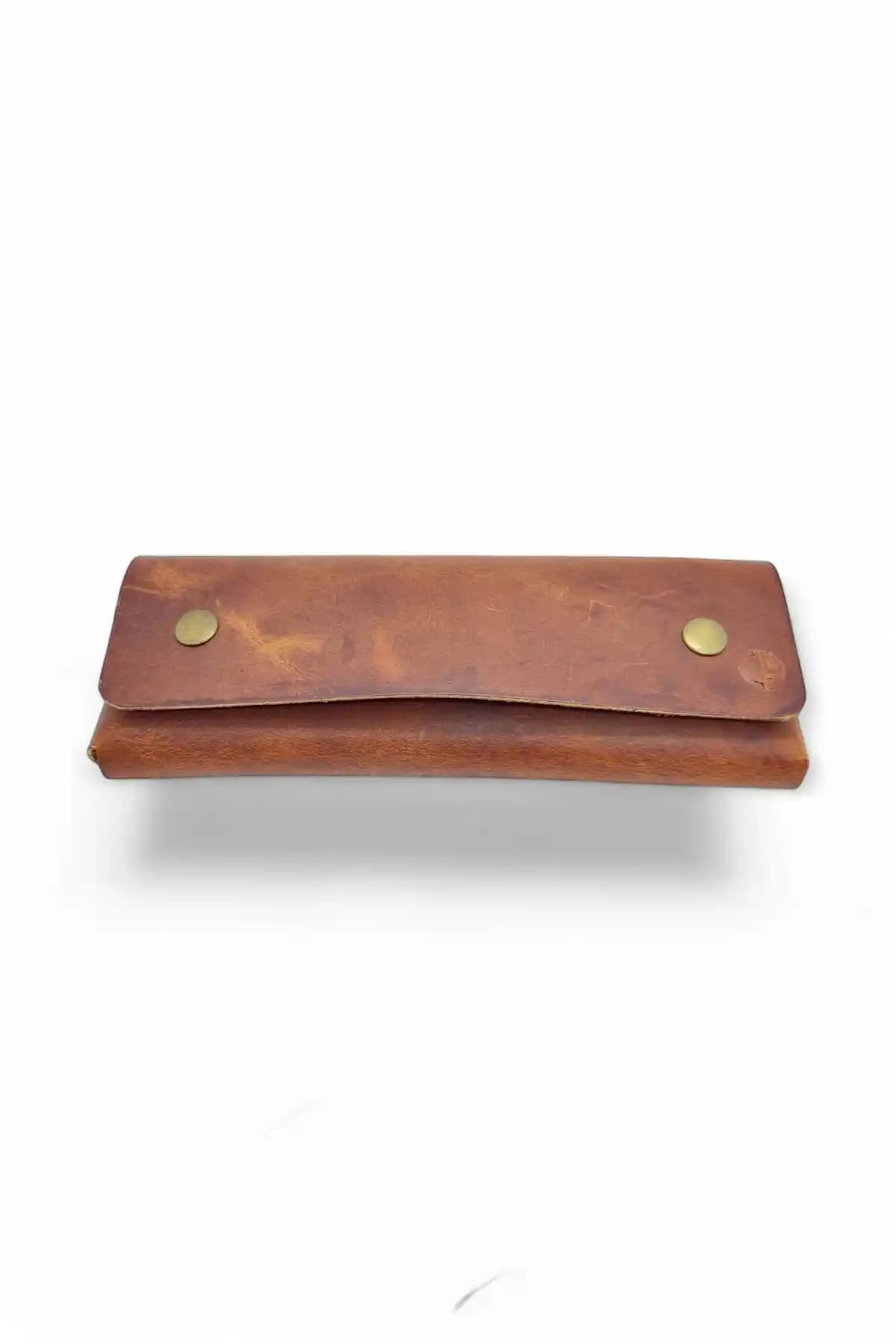 Leather Cy Linea Hakiki Deri Unisex Kişiye Özel Oval Kalemlik 75-90 karakter