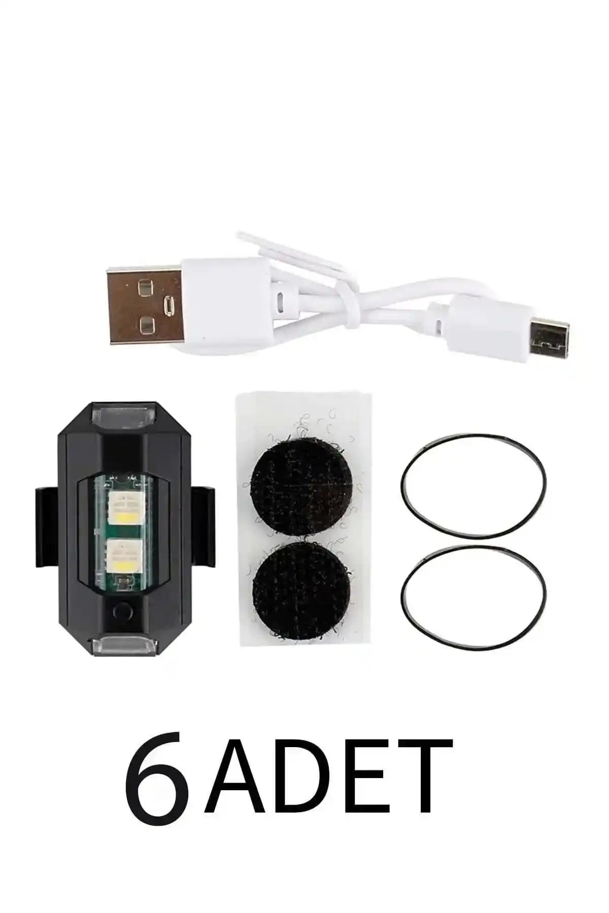 LEOGM 6 Adet Kablosuz Mini Uyarı Işıkları Çok Renkli ve Çok Yönlü Kullanım Özellikleri