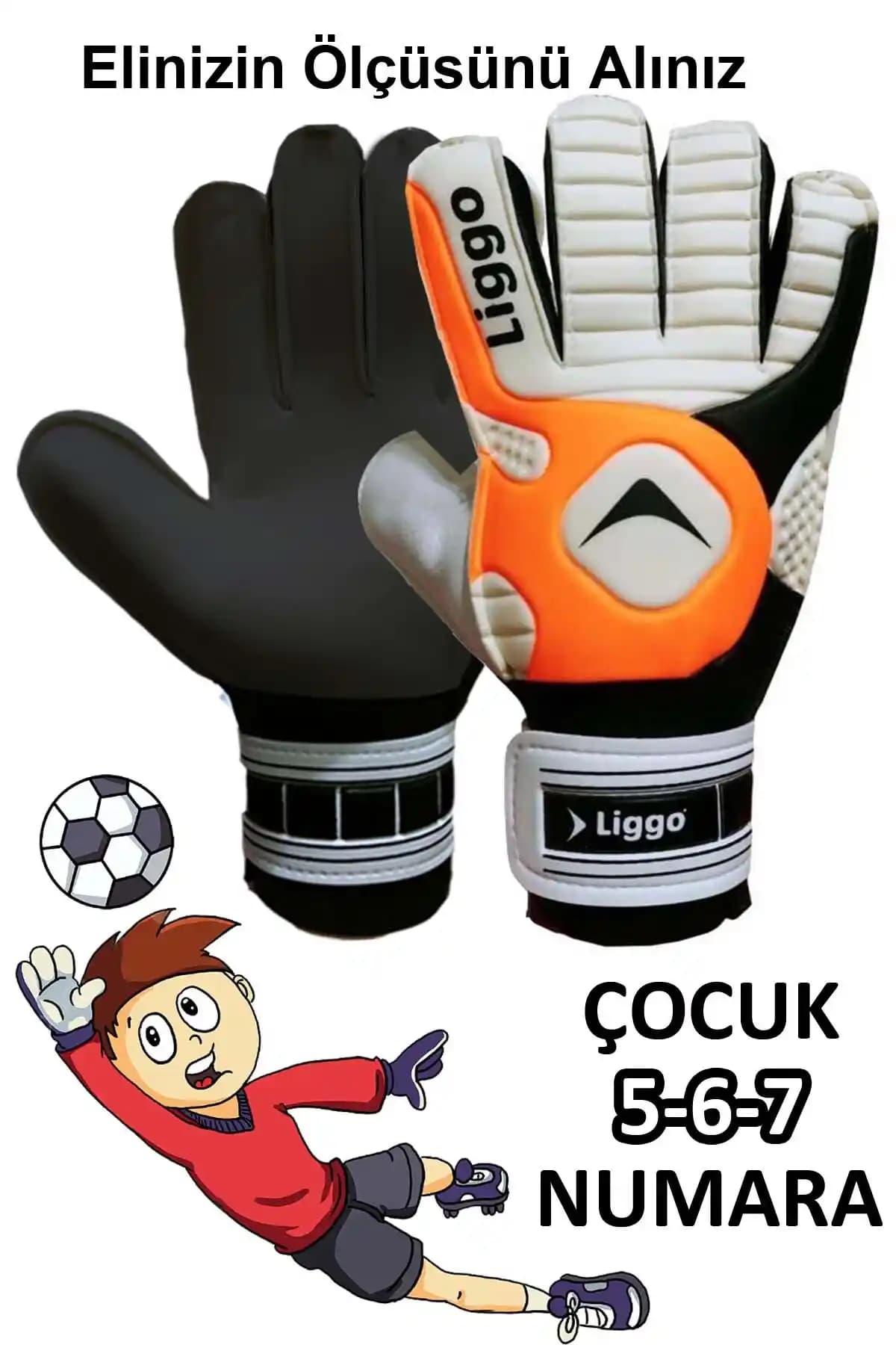 Liggo Reflex Çocuk Kaleci Eldiveni: Dayanıklı ve Konforlu Spor Ekipmanı