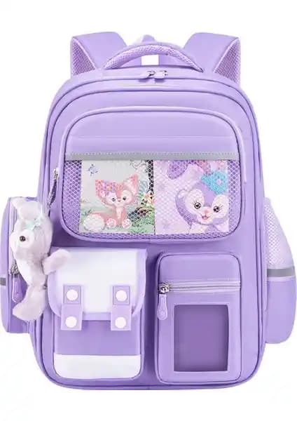 Love Home Büyük Kapasiteli Mor Çocuk Sırt Çantası: Dayanıklı ve Şık Tasarım