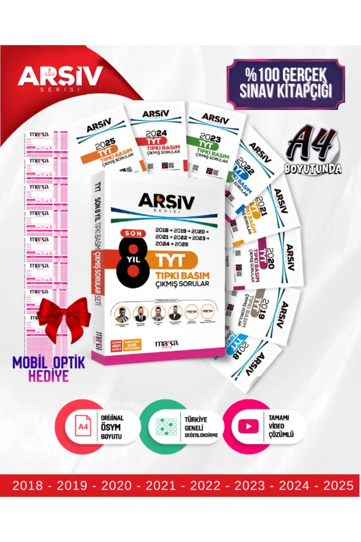 Marka Yayınları 2025 TYT ve AYT Arşiv Serisi Çıkmış Sorularla Güçlü Hazırlık