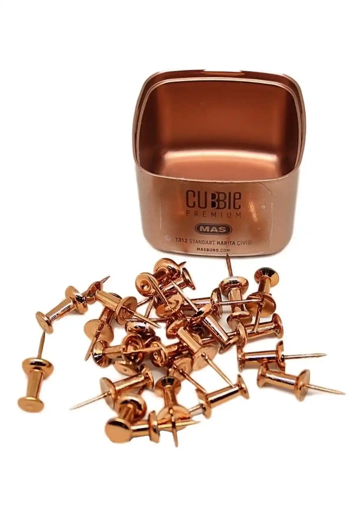Mas Cubbie Premium Rosegold Harita Çivisi - Modern ve Dayanıklı Duvar Dekorasyonu