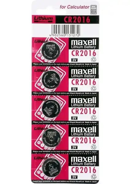 Maxell CR 2016 Lityum Pil: Güç ve Güvenilirlik Sunan Yüksek Performanslı Pil