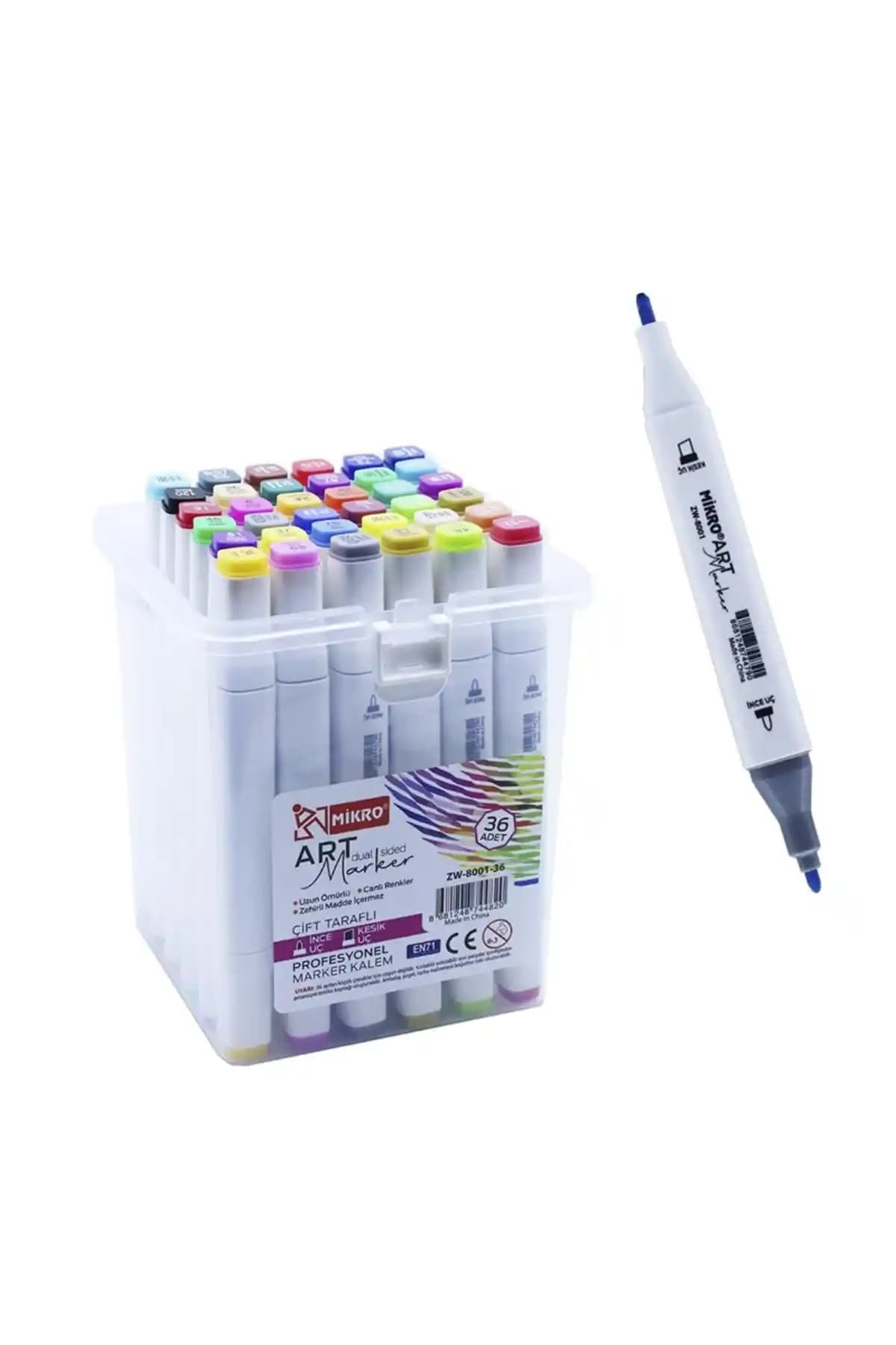 Mikro Trendnova Art Çift Taraflı Art Marker Kalem Seti ile Yaratıcılığınızı Güçlendirin