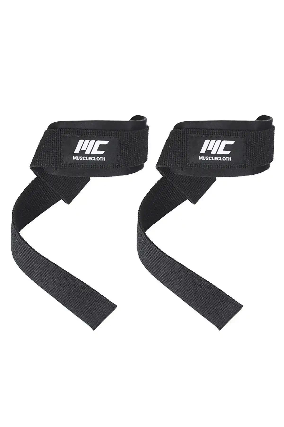 MuscleCloth Padded Lifting Straps Siyah: Güç ve Konfor Sunan Yüksek Kaliteli Spor Kayışları