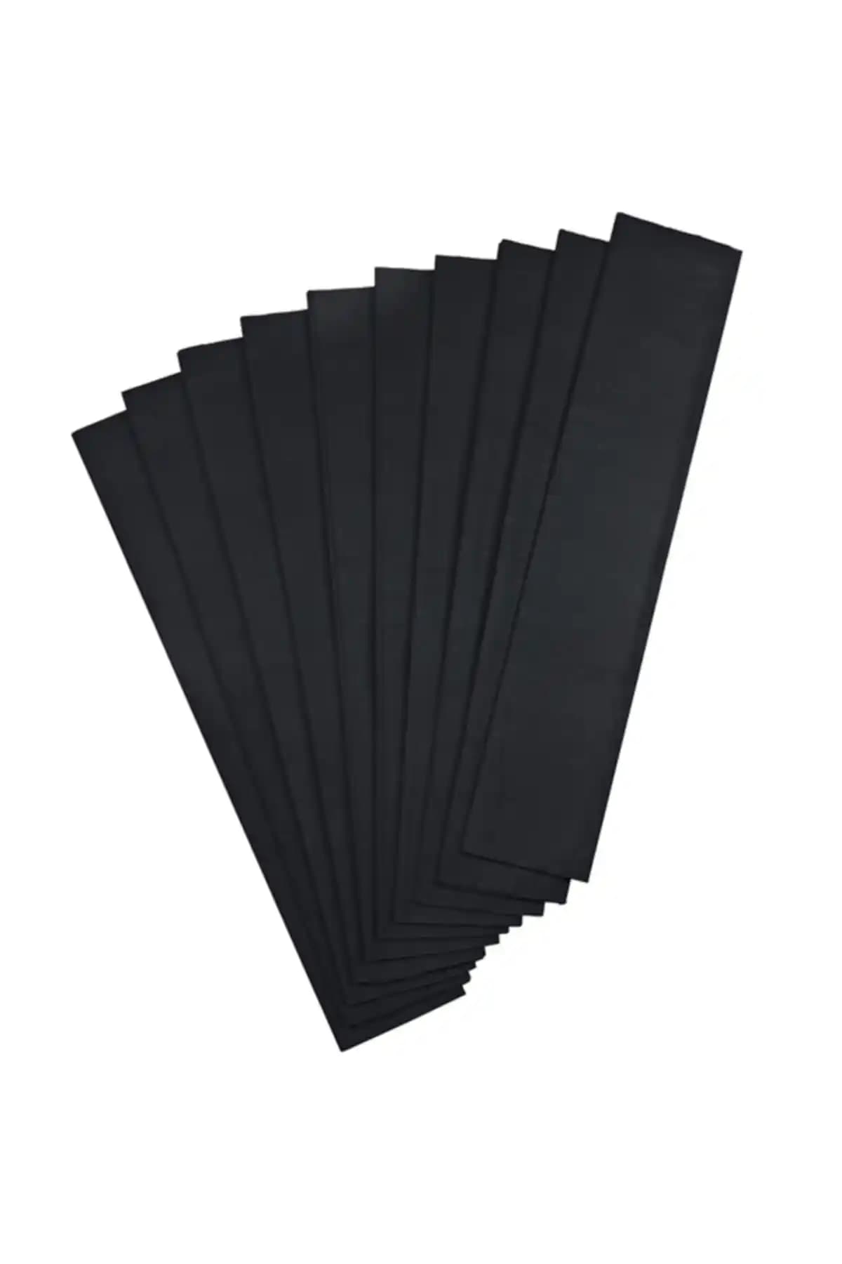 Nova Color Krapon Kağıdı 10'lu Siyah - Yaratıcı Projeler İçin Dayanıklı ve Esnek Kaplama Kağıdı