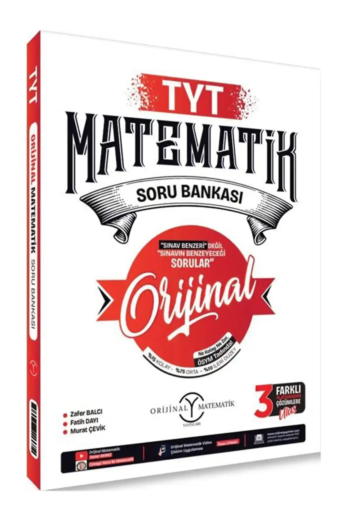 Orijinal Yayınları'nın 2025 Matematik Soru Bankası TYT ve AYT Hazırlık İçin Güncel ve Kapsamlı