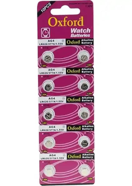 Oxford AG4-377 LR626 Alkalin Saat Pili: Güç ve Güvenilirlik Sunan Ekonomik Çözüm