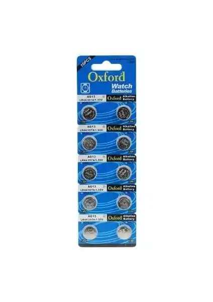 Oxford Alkalin Ag13 Pil 10'lu Set Güçlü ve Güvenilir Elektronik Enerji Kaynağı