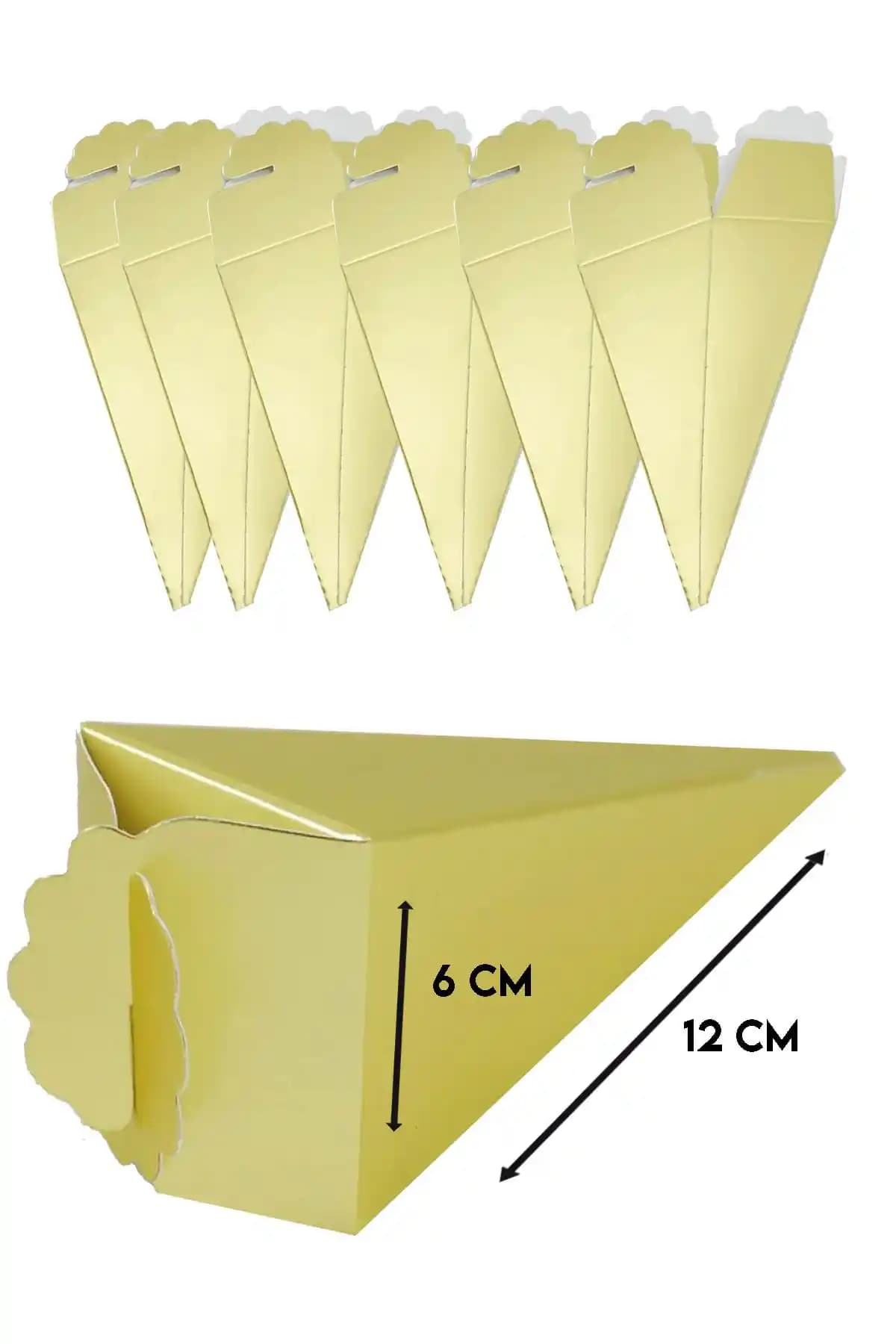 Parti Dolabı 25 Adet Gold Renk Parlak Külah Lokumluk Şekerlik Seti Özellikleri ve Kullanım Alanları