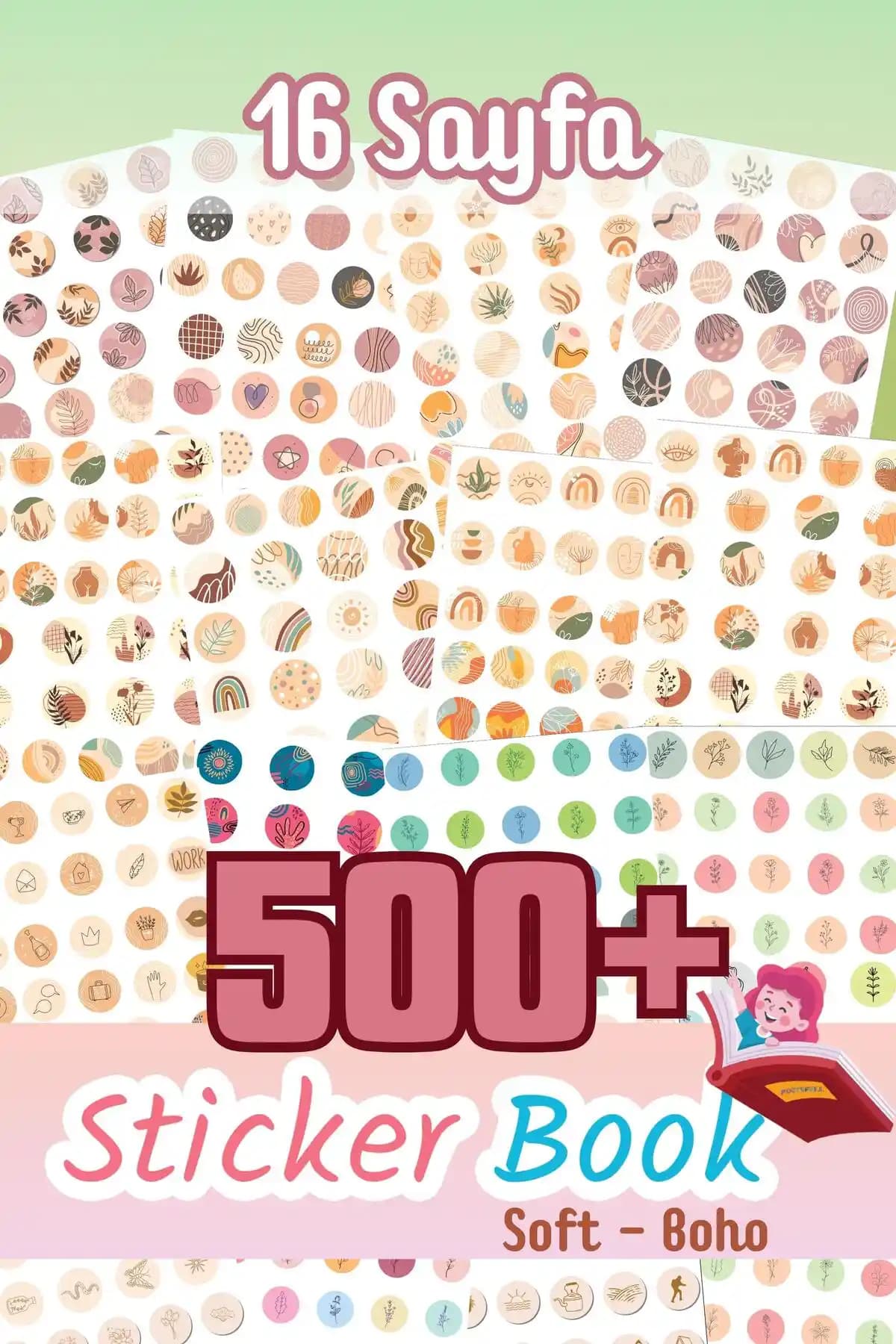 Postifull 500 Adet Yapışkanlı Etiket ve Sticker Book ile Yaratıcılığınızı ve Organizasyonunuzu Güçlendirin