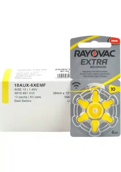 Rayovac Extra 10 Numara Kulaklık Pili: Güçlü ve Güvenilir Tek Kullanımlık Pil Çözümü