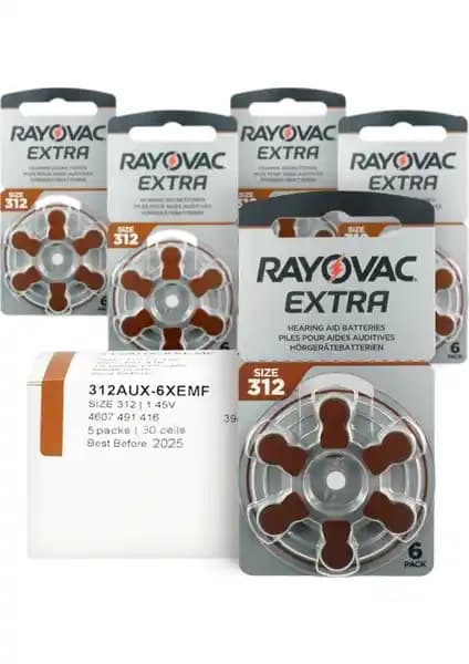 Rayovac Extra 312 Numara İşitme Cihazı Pili: Uzun Ömürlü Güç Kaynağı ve Güvenilirlik