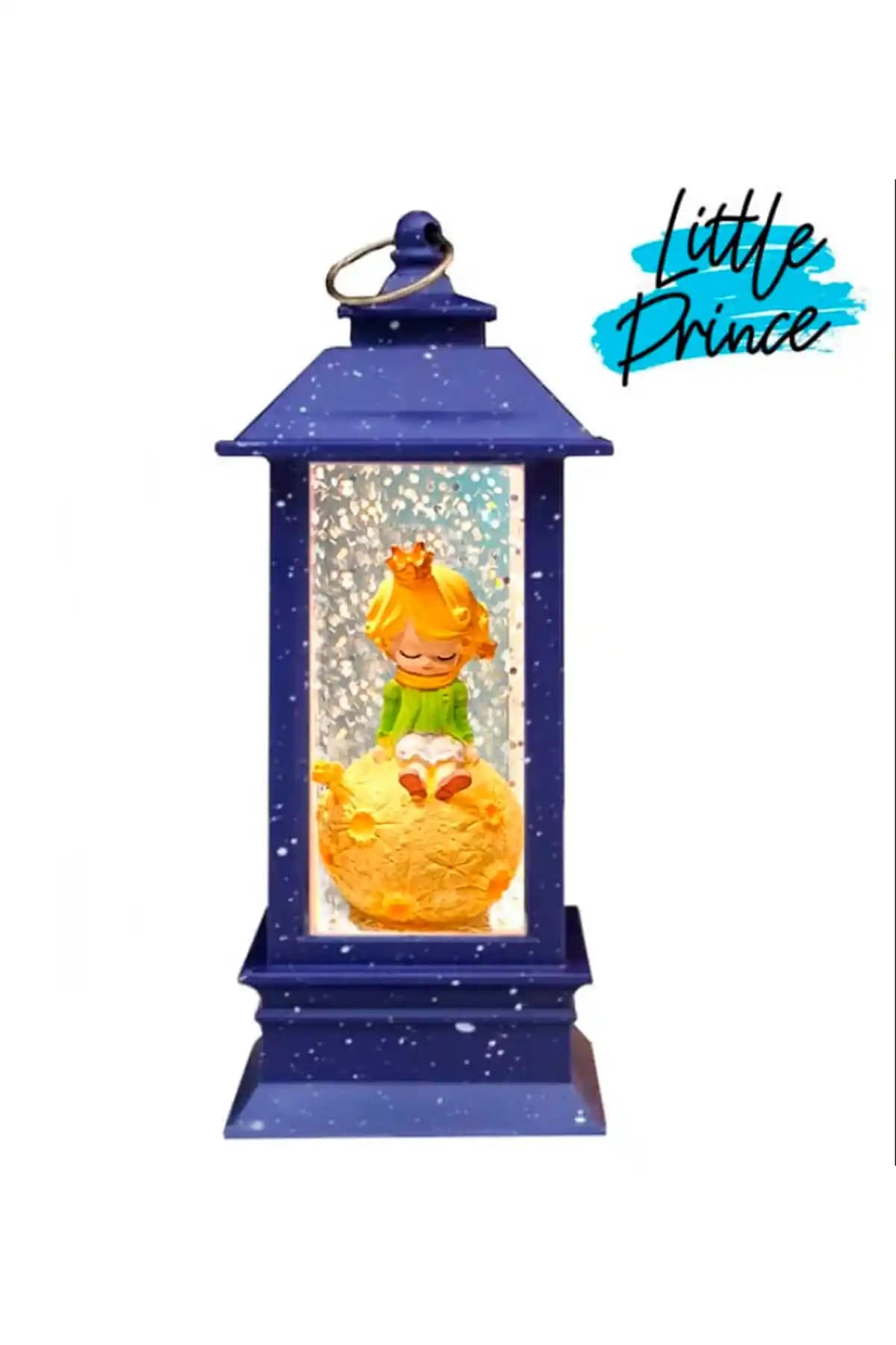 Royal Consept Küçük Prens Işıklı Kule Kar Küresi ve Mini Ayıcık Hediye Seti
