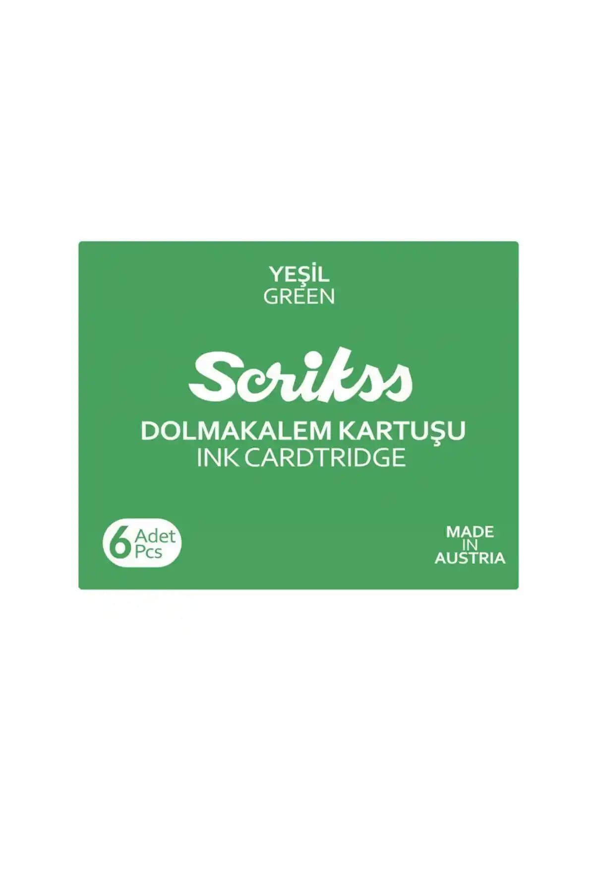 Scrikss Mor Dolmakalem Kartuşu 6'lı Paket Türkiye Üretimi Güvenilir ve Canlı Renkli