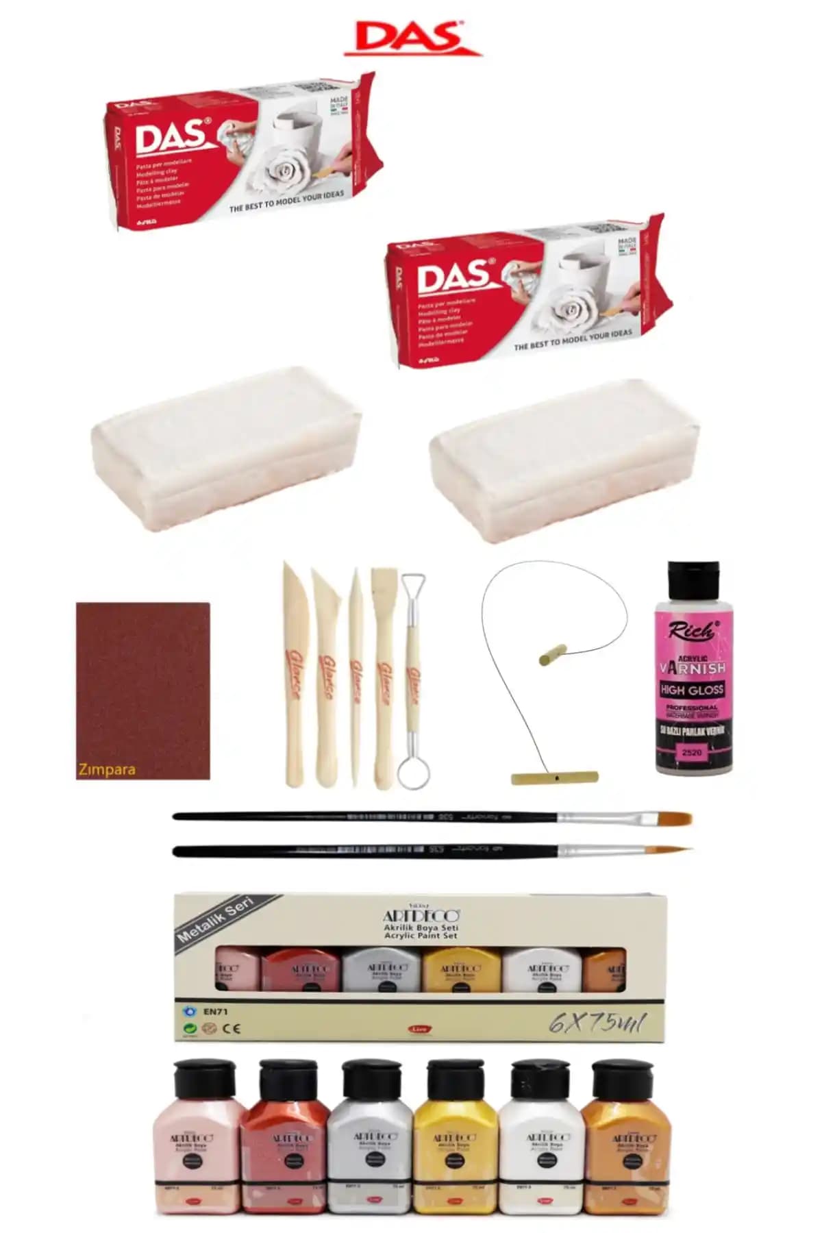 Seramik ve El İşi Malzemeleri: GLANCE Seramik Kili ve Çeşitli Aksesuarlar