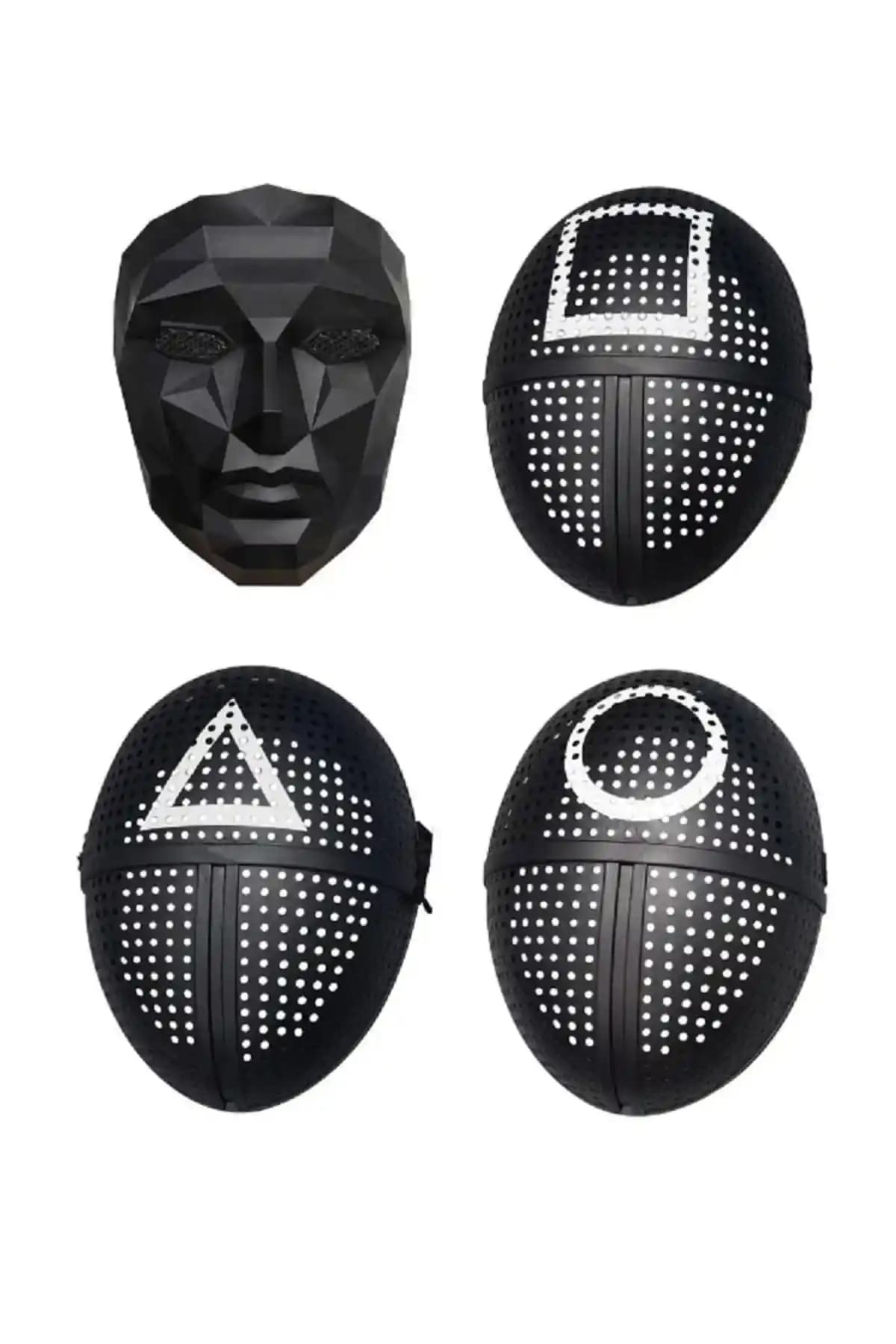 Squid Game Temalı Maske Seti: Yüksek Kalite ve Detaylı Tasarım Özellikleri