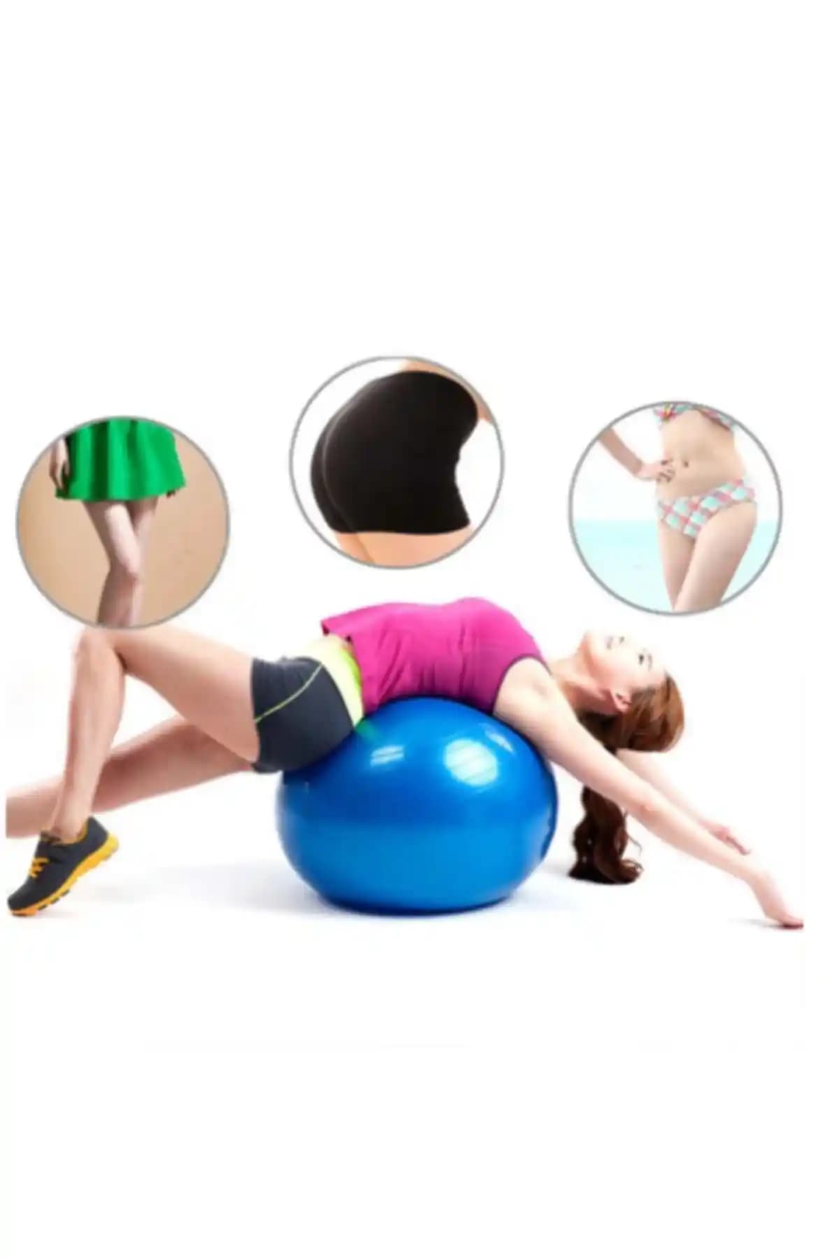 TeknoClass Plates Topu 65 cm ile Denge ve Pilates Egzersizleri için Profesyonel Seçenek