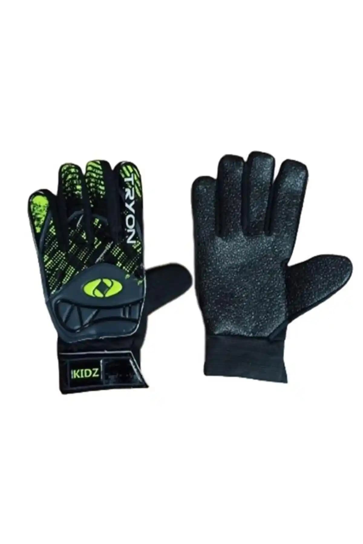 TRYON Kıdz Siyah Çocuk Kaleci Eldiveni: Dayanıklı ve Şık Spor Ekipmanı