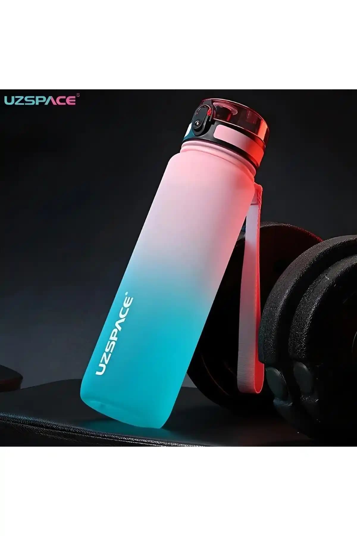 Uzspace Büyük Boy 1000ml Motivasyon Matarası Sağlam ve Estetik Tasarımıyla Günlük Kullanım İçin Uygun