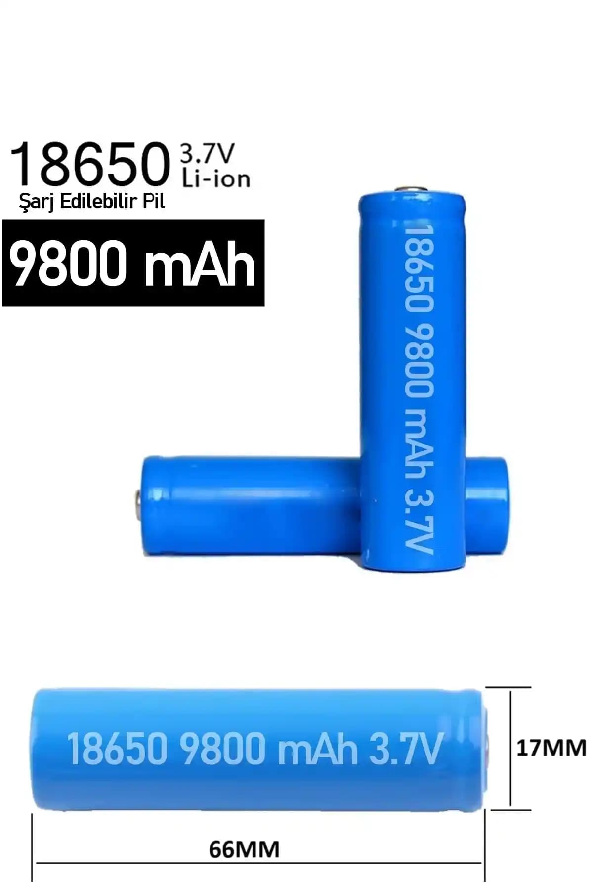 Yopigo Yeni Pro Model Şarjlı Pil 9800 mAh Yüksek Kapasiteli ve Güvenilir Performans