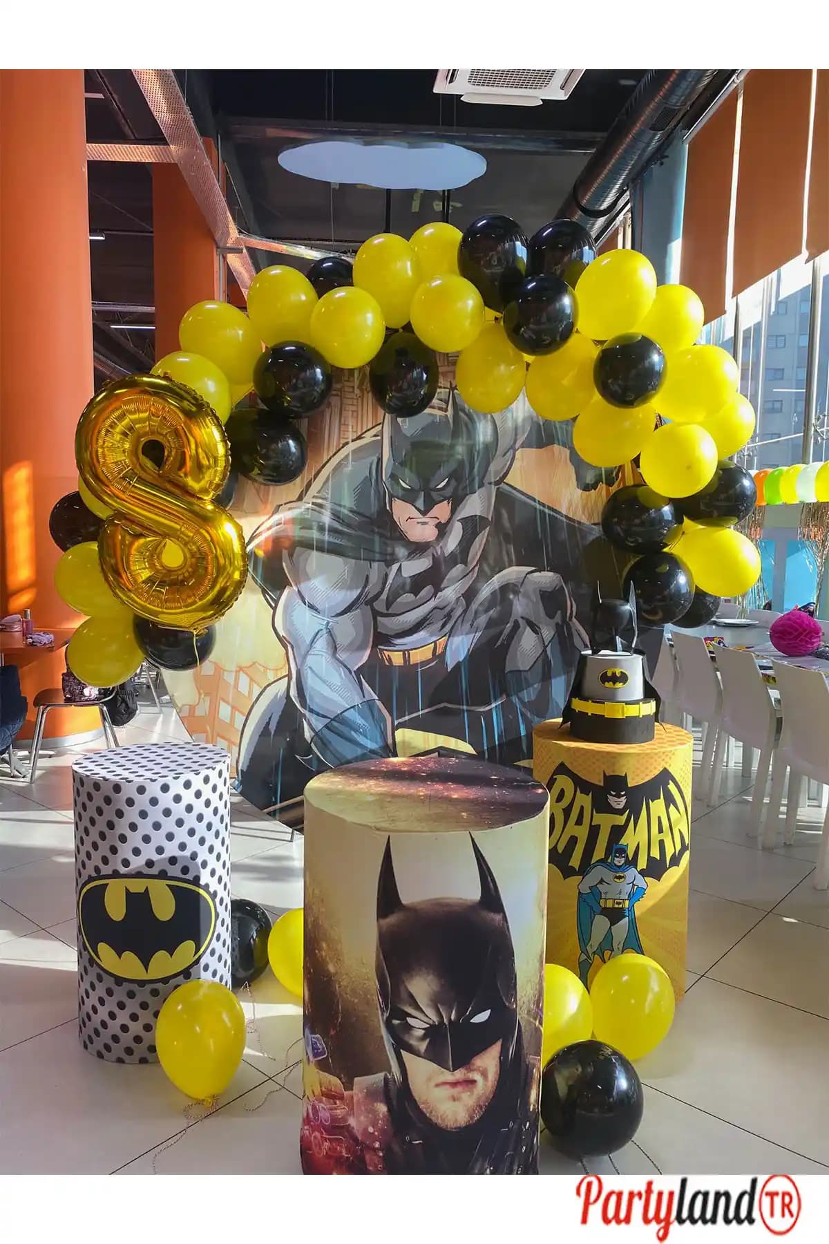 Batman Temalı Sarı Siyah Balon Seti ile Partilerinizi Renklendirin ve Dekorasyonunuzu Geliştirin