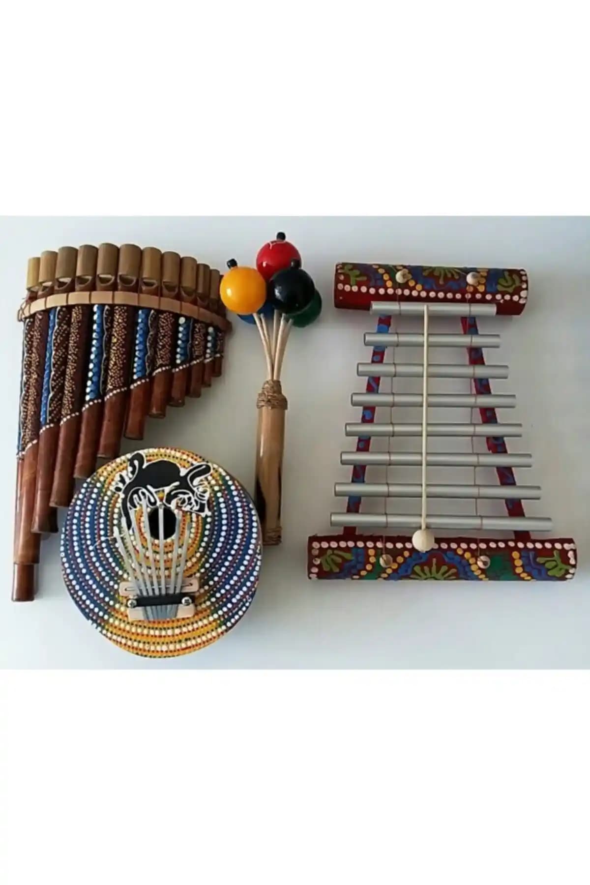 Geleneksel Afrika Müzik Enstrümanları Seti Otantik ve Çok Yönlü Müzik Deneyimi Sunar