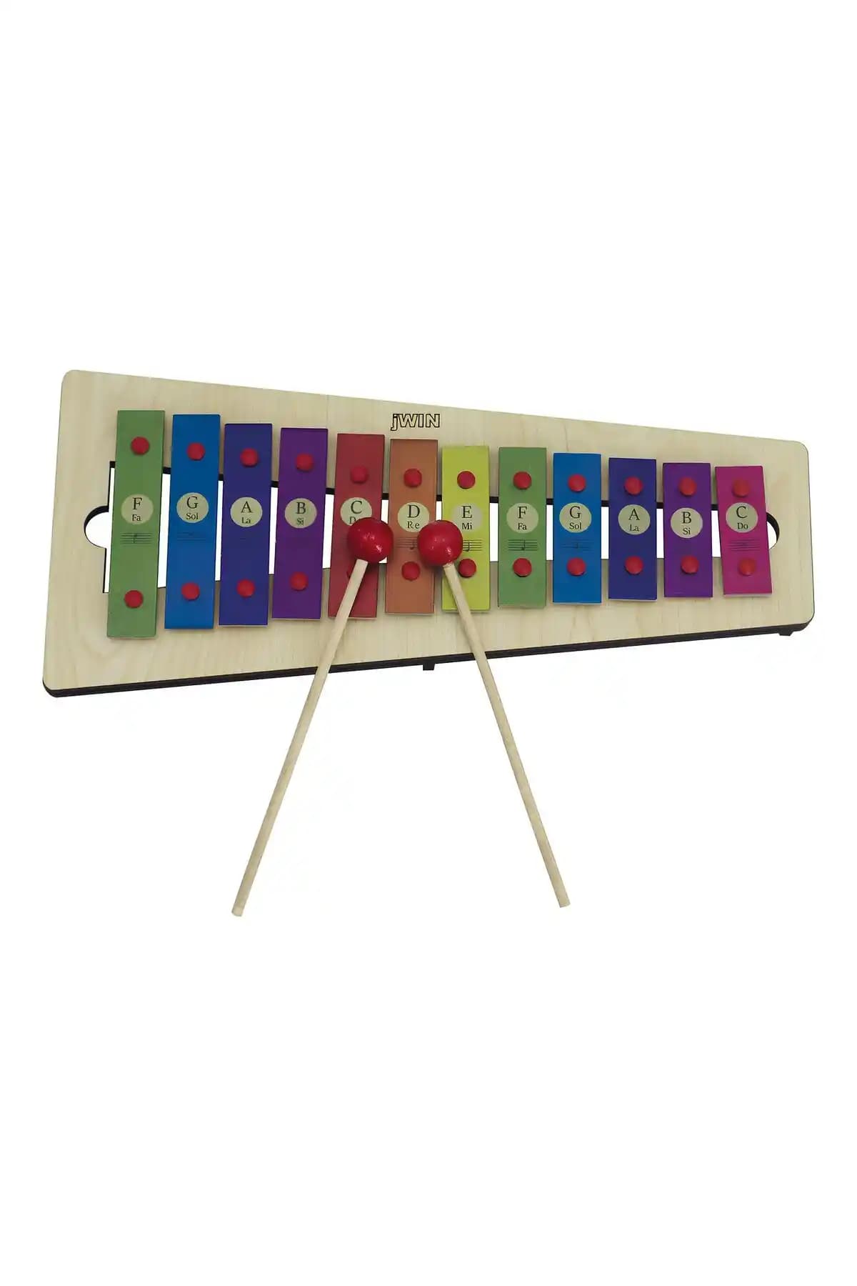 JWIN Mt-12 Metalofon: Çocuklar ve Yeni Başlayanlar İçin Dayanıklı ve Renkli Müzik Aleti