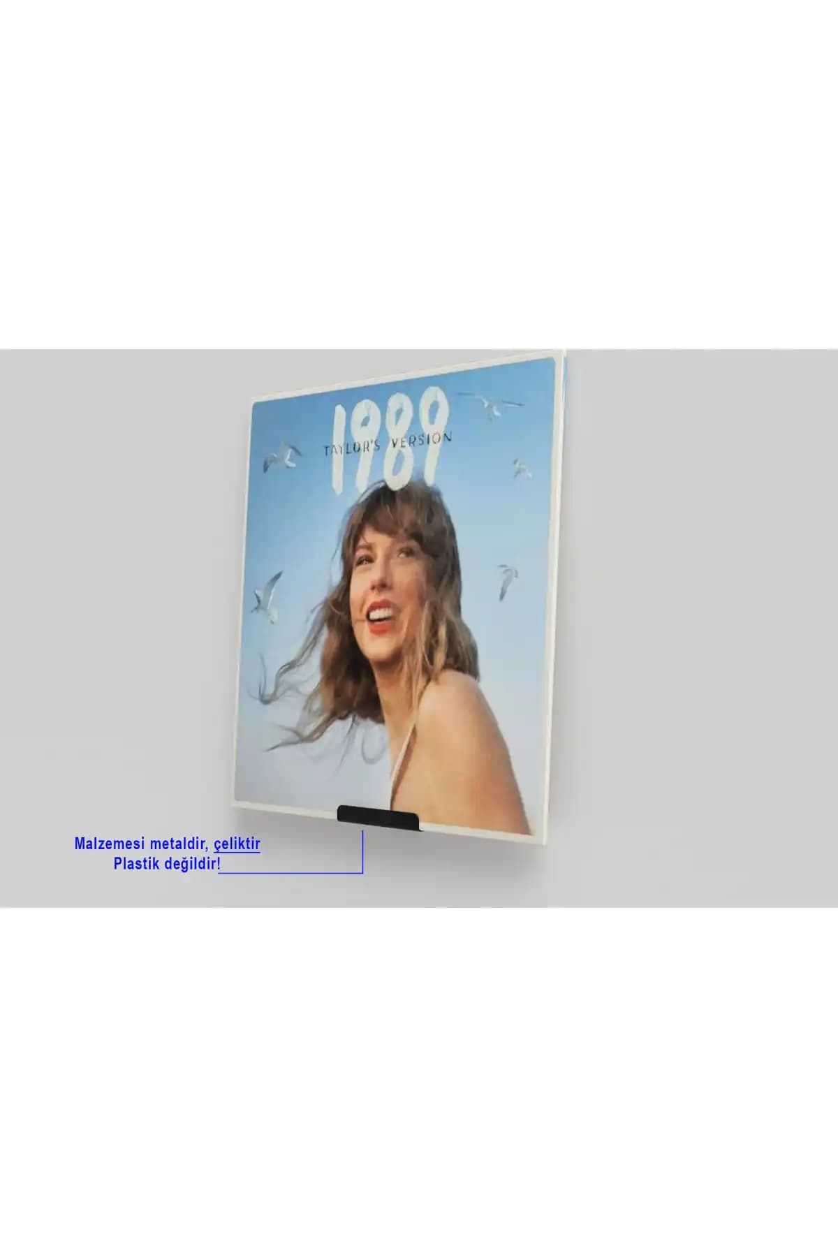 KİOfisi Çift Taraflı Plak Rafı: Şık ve Dayanıklı Duvar Plak Tutucu Çözümü